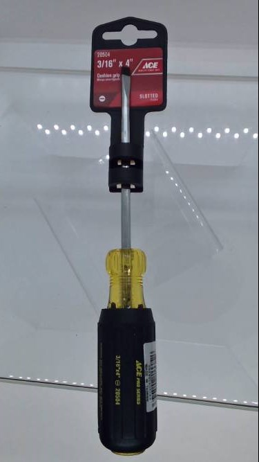 Ace Pro Series 3/16″ x 4″ Slotted Screwdriver #20504