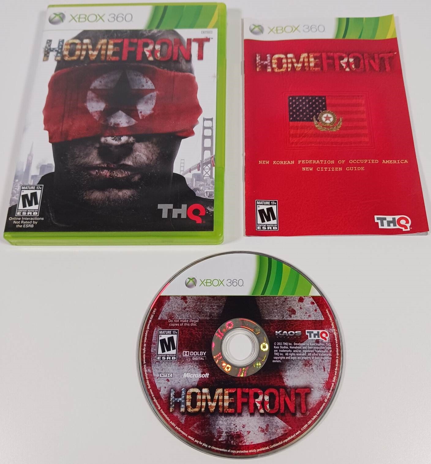 Homefront *Comnplete* Xbox 360 Games Games
