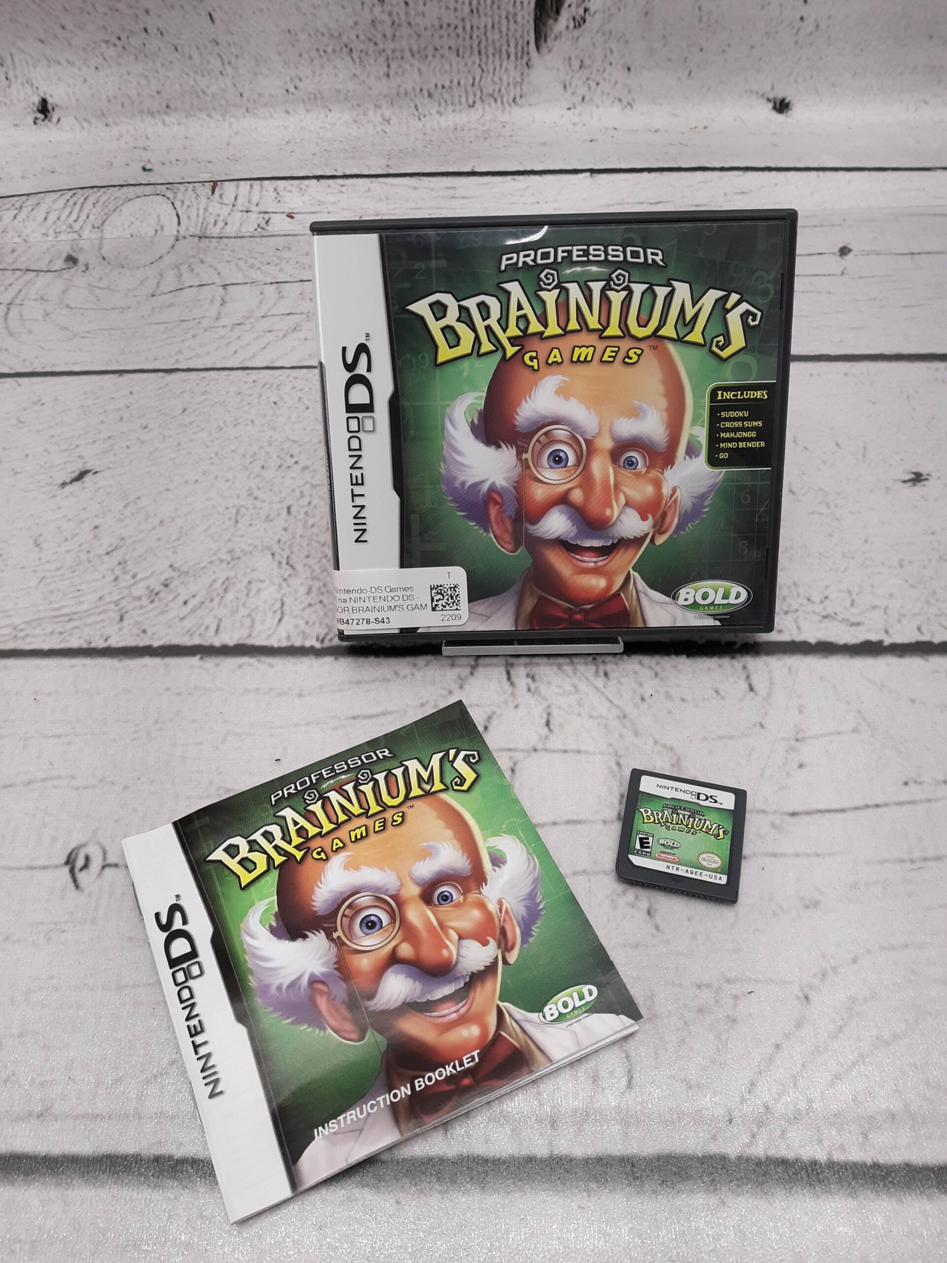 NINTENDO DS – PROFESSOR BRAINIUM’S GAMES Complete