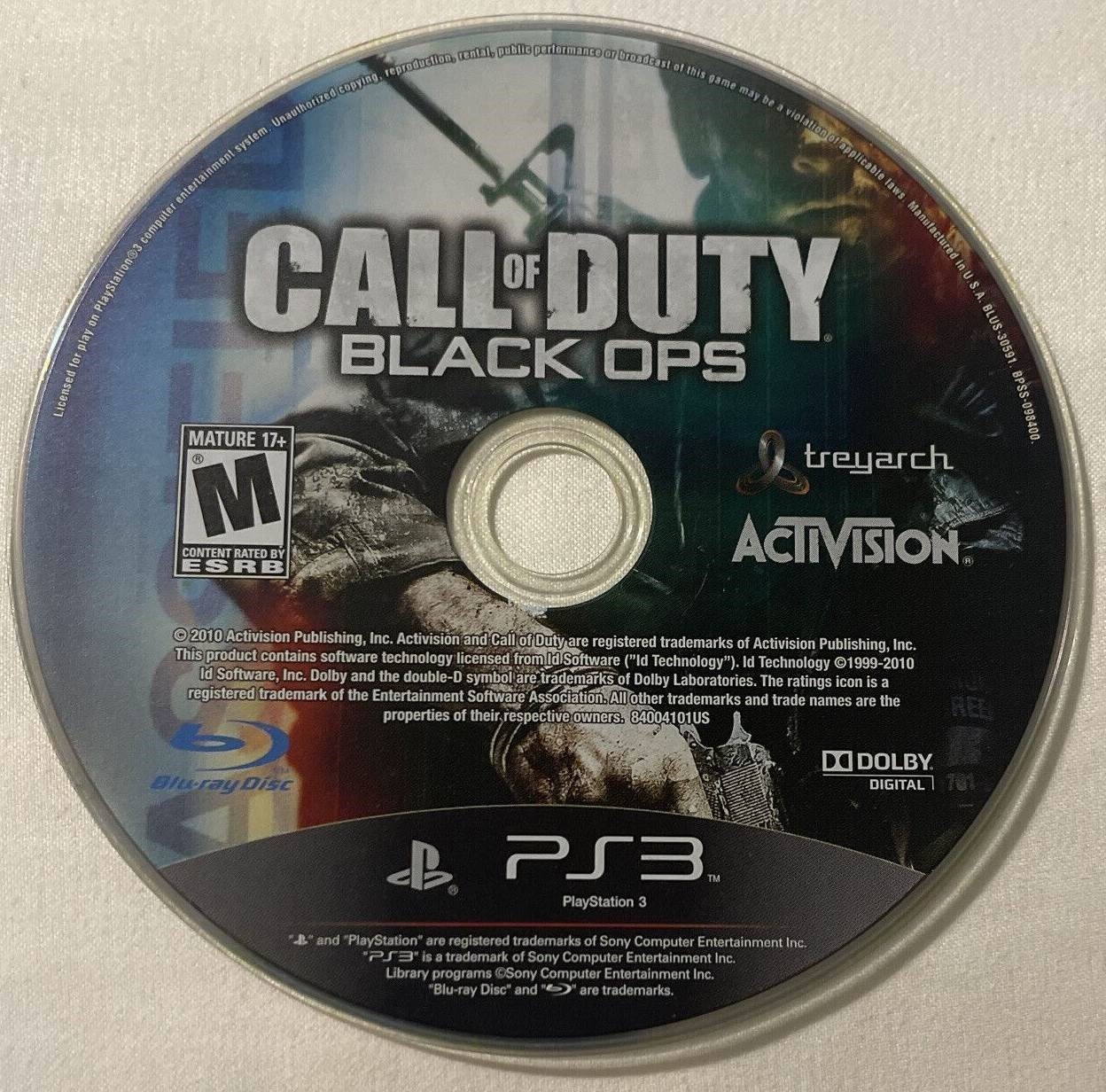 Call of Duty Black Ops (Disc Only) PS3 / Playstation 3 Game