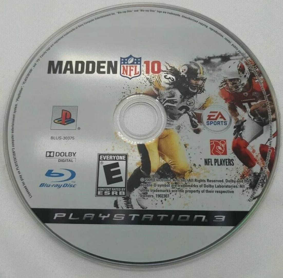 Madden NFL 10 (Disc Only) PS3 / Playstation 3 Games Games