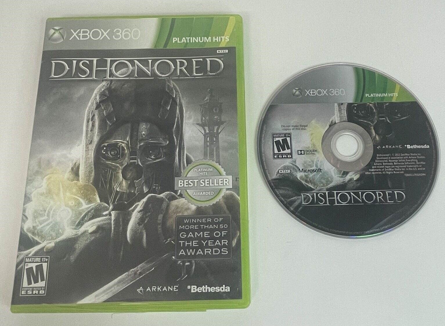 Dishonored (Platinum Hits) *CIB* Xbox 360 Game