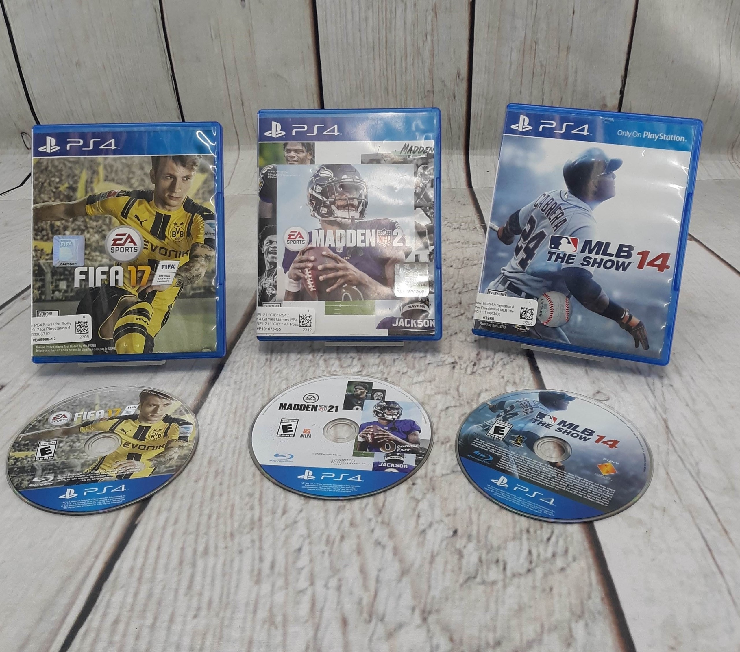 Sony Playstation 4 PS4 Madden NFL 21/Fifa 17/MLB14 PS4 / Playstation 4 Games Games