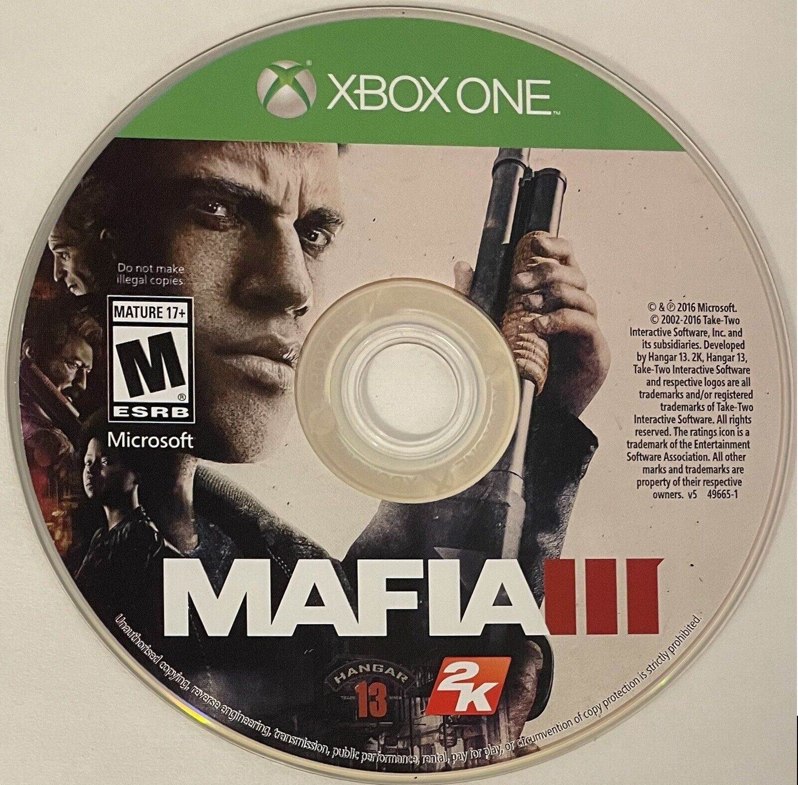Mafia III *Disc Only* Xbox One Game