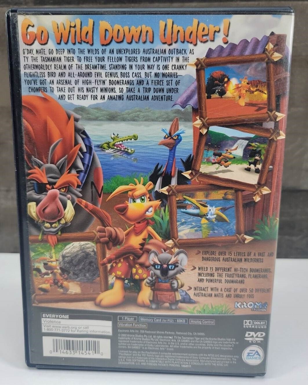 Ty the Tasmanian Tiger *cib w/ Manual* PS2 / Playstation 2 Games Games