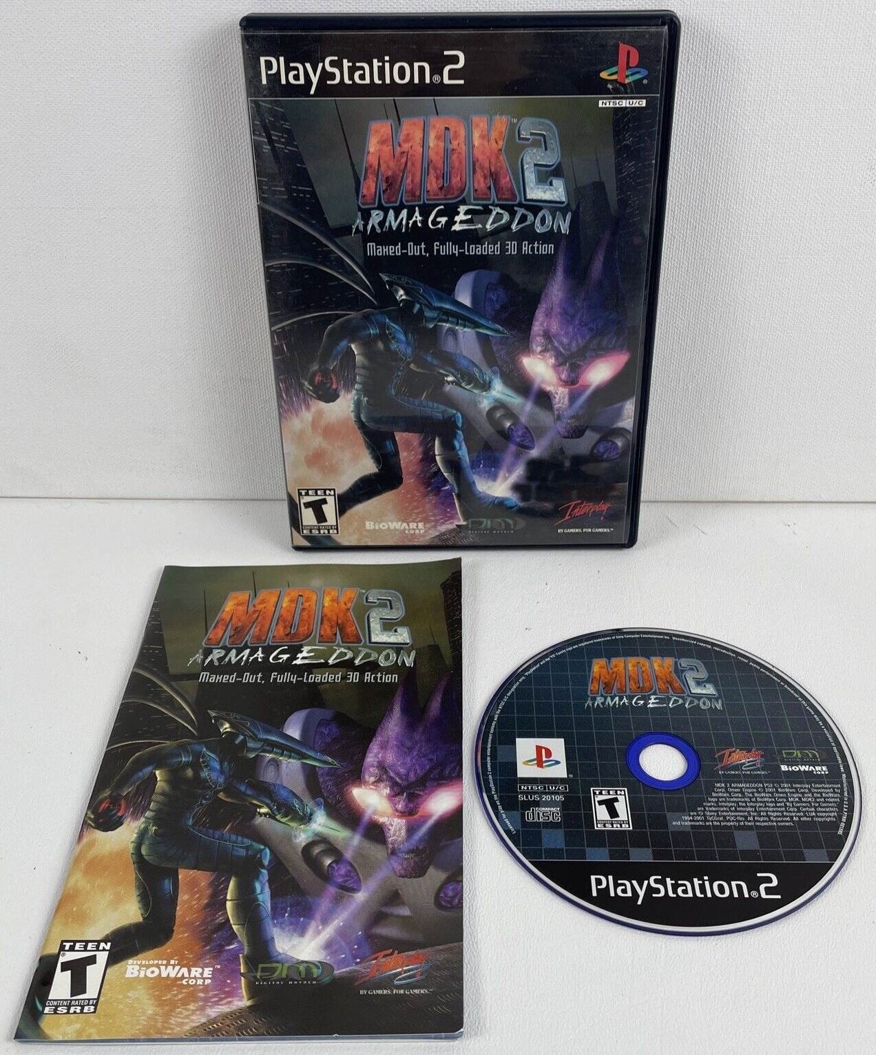 Sony Playstation 2 PS2 MDK 2 Armageddon *Black Label – CIB* PS2 / Playstation 2 Games Games