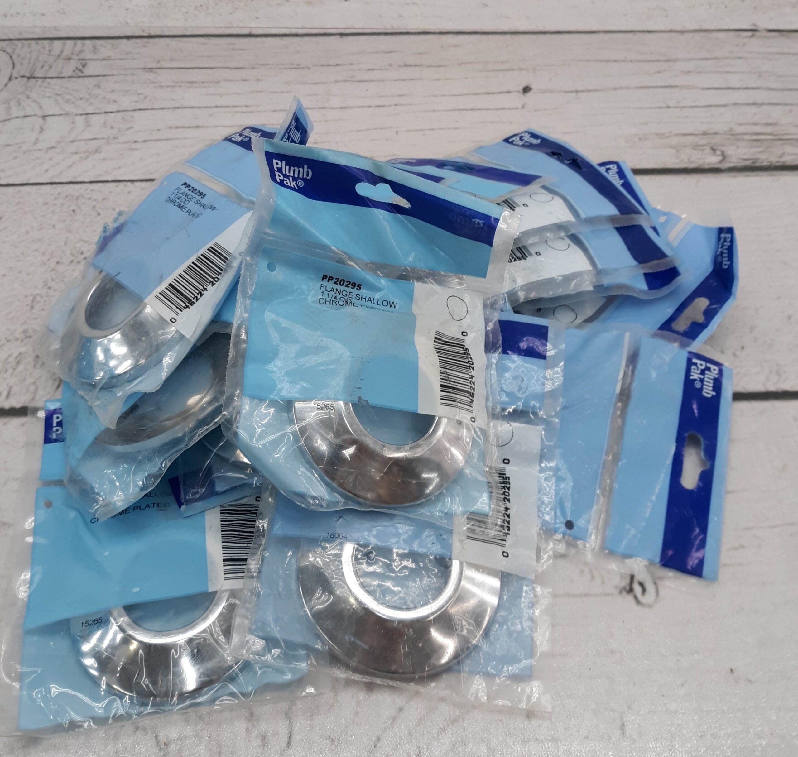 New Old Stock Keeney Plumb Pak PP20295 Flange Shallow 1 1/4″ OD Chrome Plated [Lot 15]