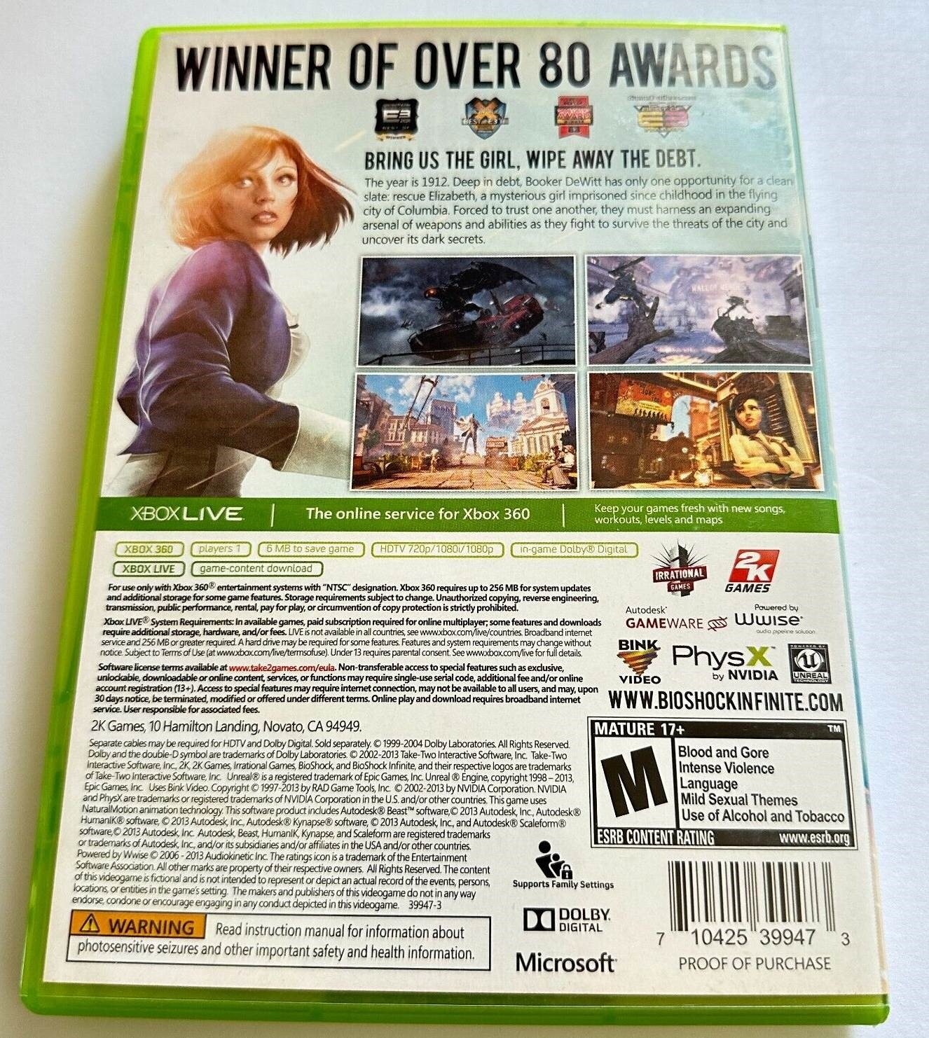 BioShock Infinite *CIB* Xbox 360 Game