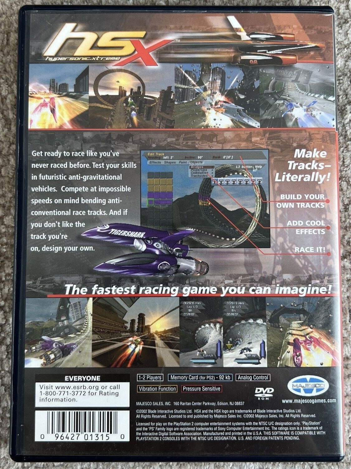Sony Hypersonic Xtreme *Black Label /CIB* PS2 / Playstation 2 Game