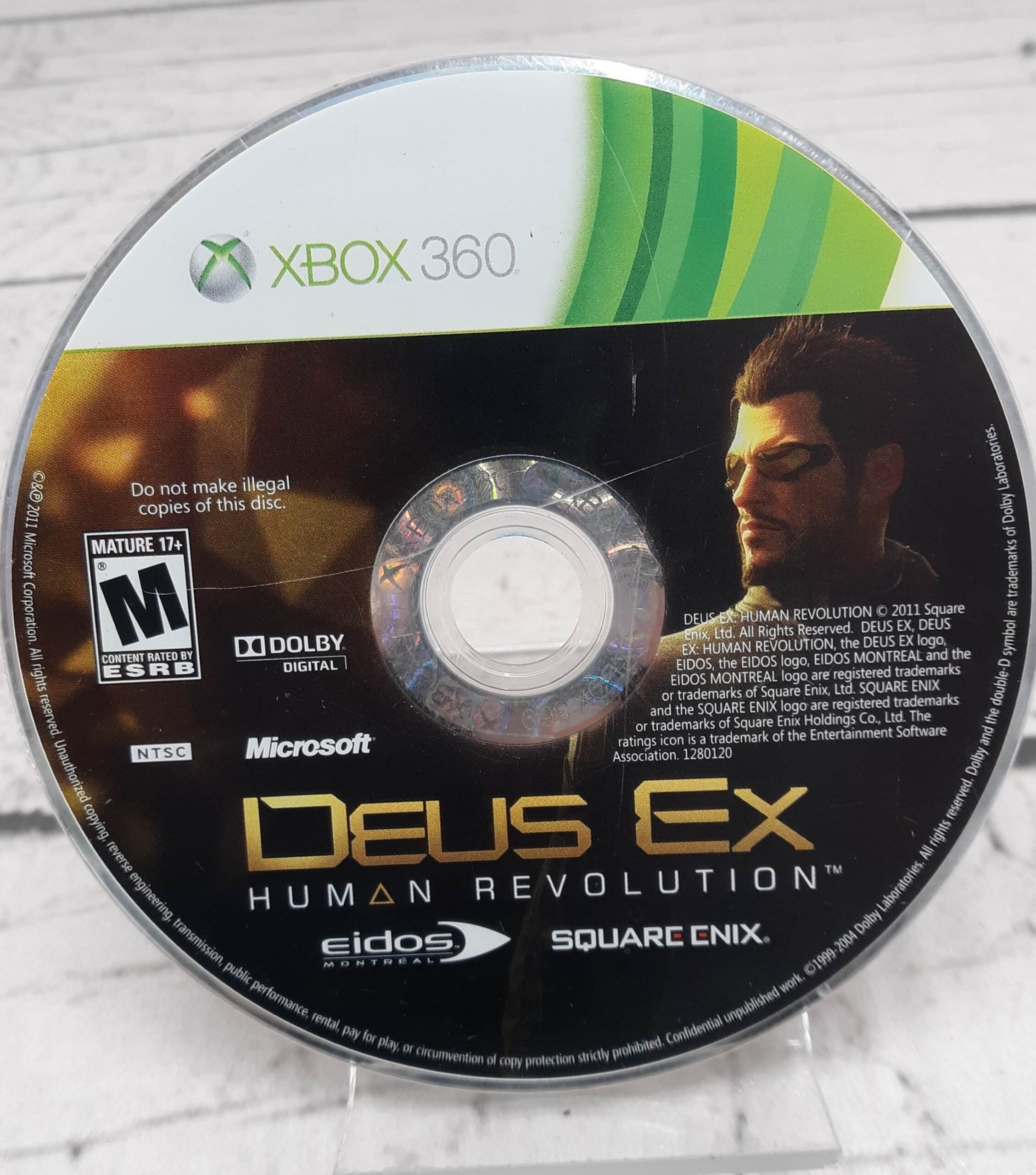 DEUS EX HUMAN REVOLUTION Xbox 360 Game