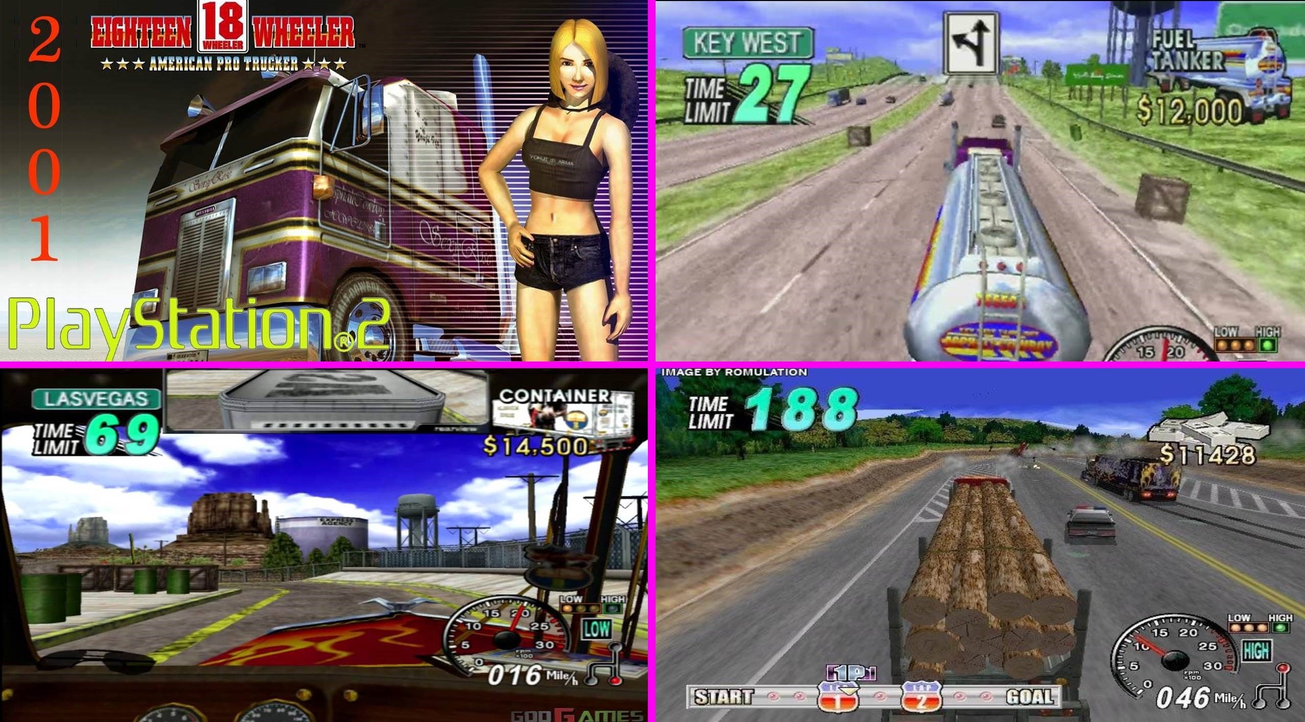 Eighteen 18 Wheeler American Pro Trucker PS2 / Playstation 2 Game