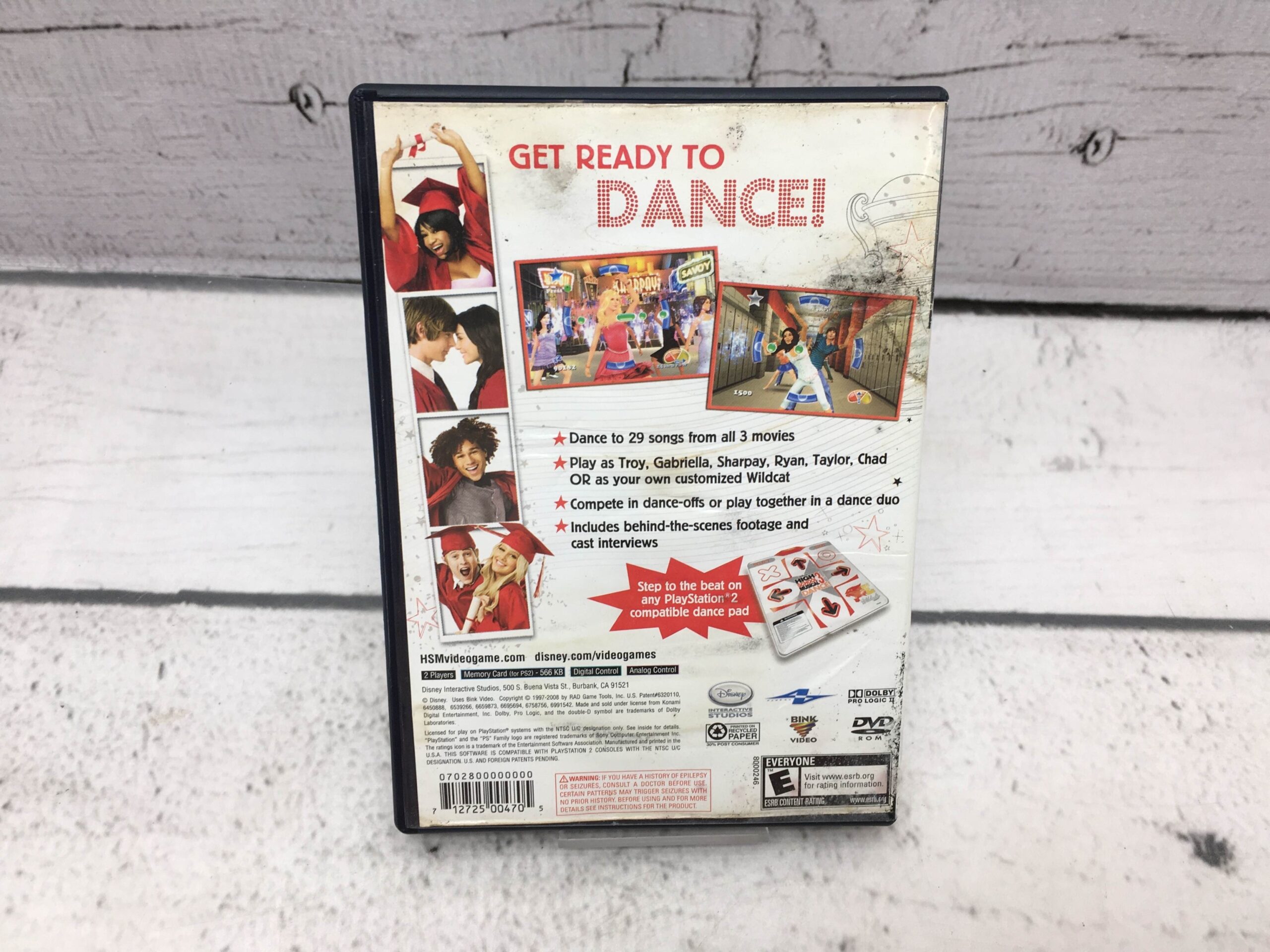 Sony Disney High School Musical Dance 3 Senior Year PS2 / Playstation 2 Games Games