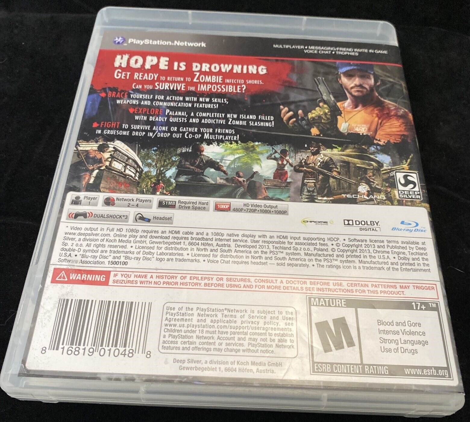 Dead Island Riptide *Complete* PS3 / Playstation 3 Game