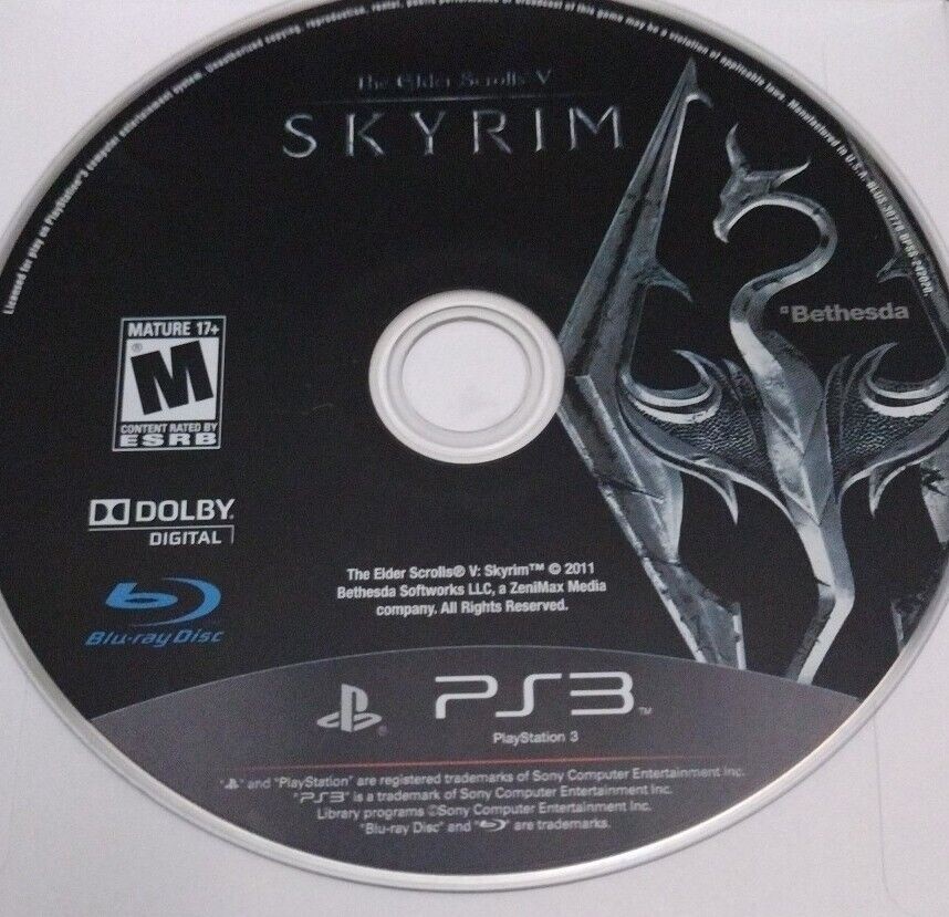 THE ELDER SCROLLS V SKYRIM PS3 / Playstation 3 Game Disc Only