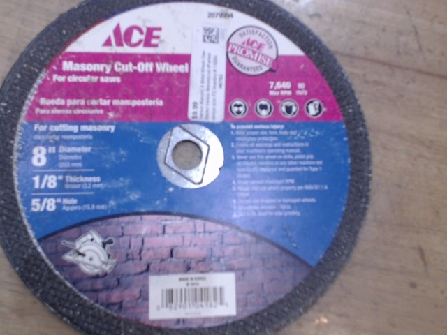 Ace 2079994 Masonry & Metal Wheels Saw – Blades