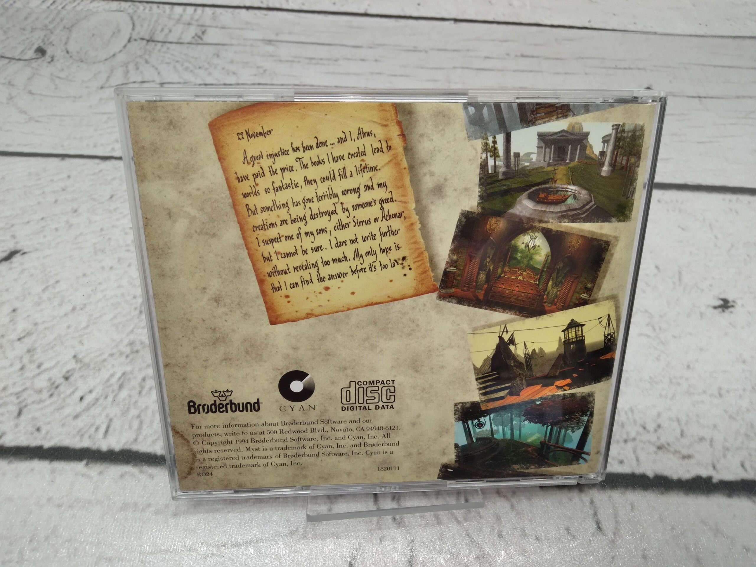 Myst Windows User Manual The Surrealistic Adventure PC Game 1994 CD ROM w Insert