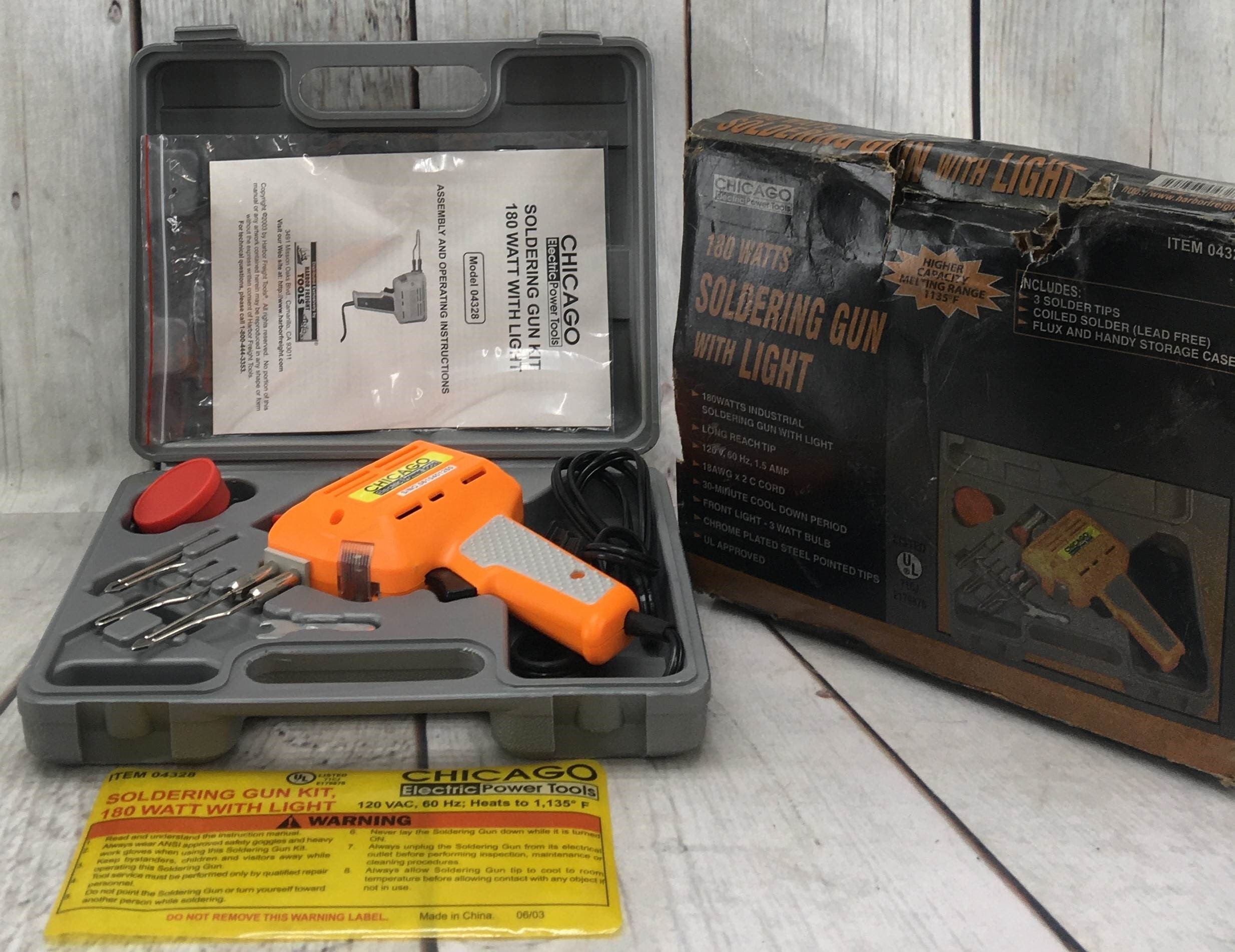 CHICAGO ELECTRIC POWER TOOLS SOLDERING GUN #04328 Kit