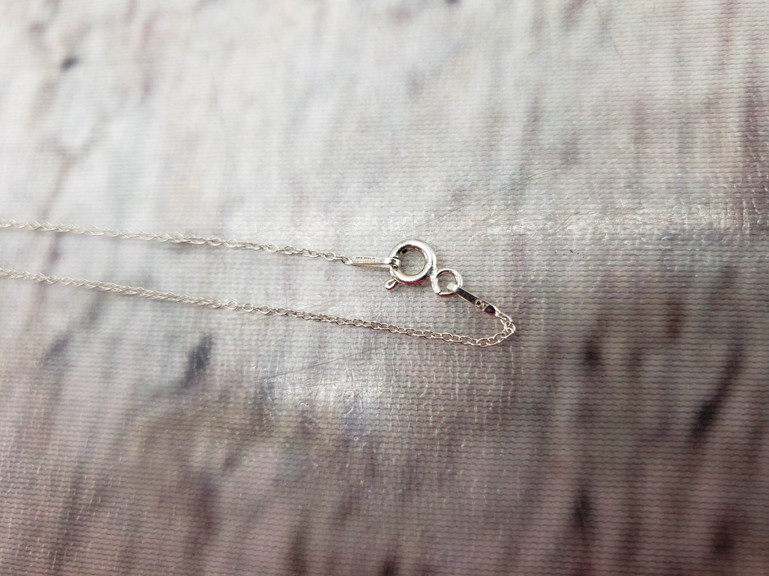 Necklace SS Women 18″ Cable Chain, 1.50DWT .925 Sterling Silver, Heart Pendant