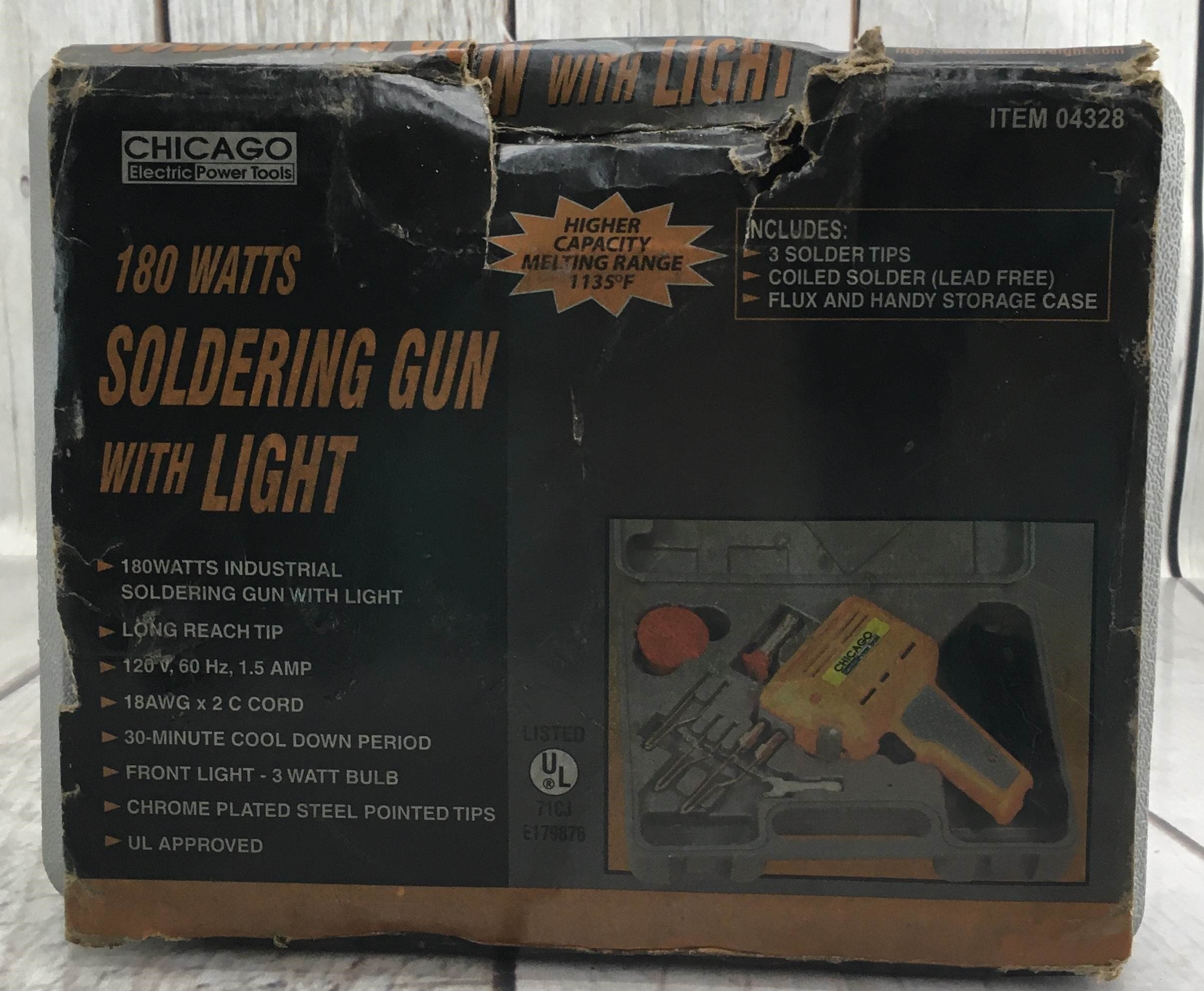 CHICAGO ELECTRIC POWER TOOLS SOLDERING GUN #04328 Kit