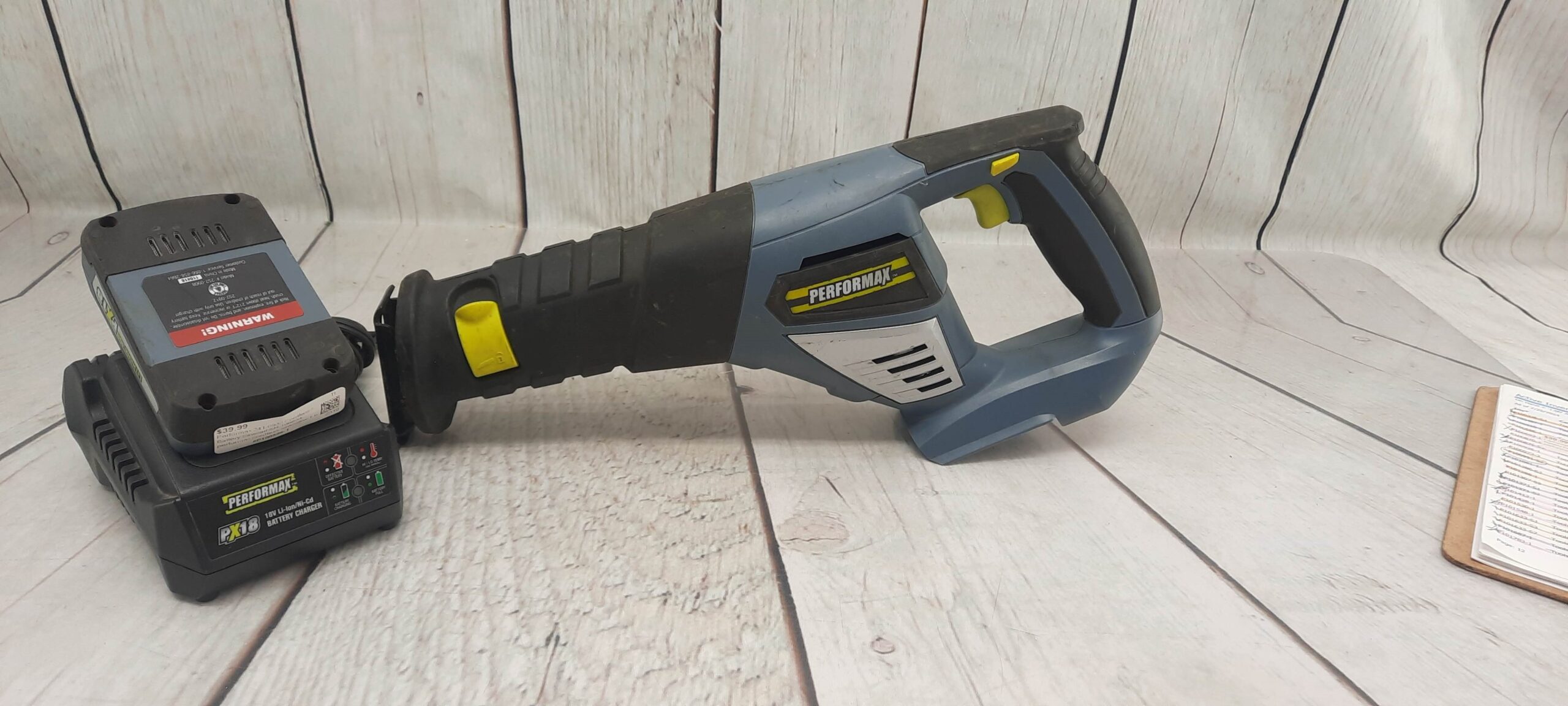 Performax 241-0932 Cordless Reciprocating Saw w/1 18v battery/charger