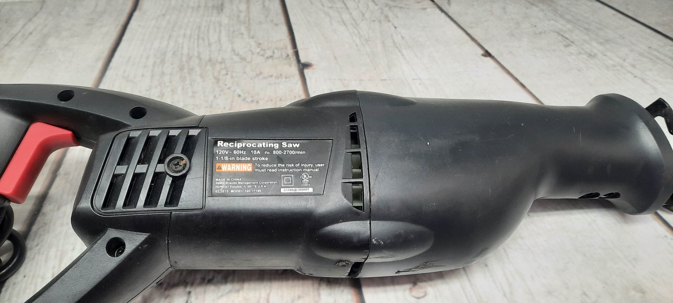 Craftsman 320.1719 Corded Variable Speed Reciprocating Saw – Powerful & Reliable (Good Condition)