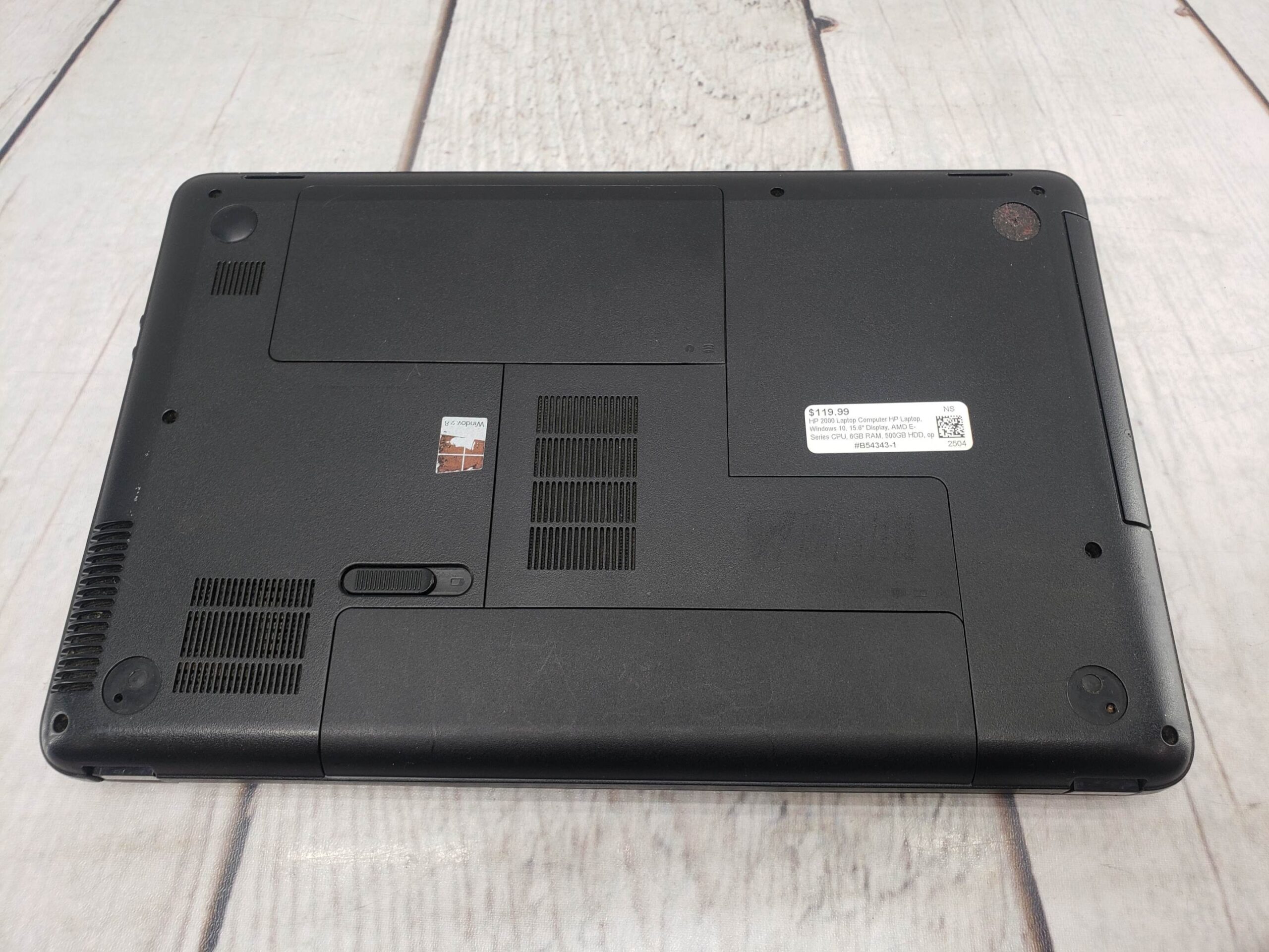 HP Laptop, Windows 10, 15.6″ Display, AMD E-Series CPU, 6GB RAM, 500GB HDD