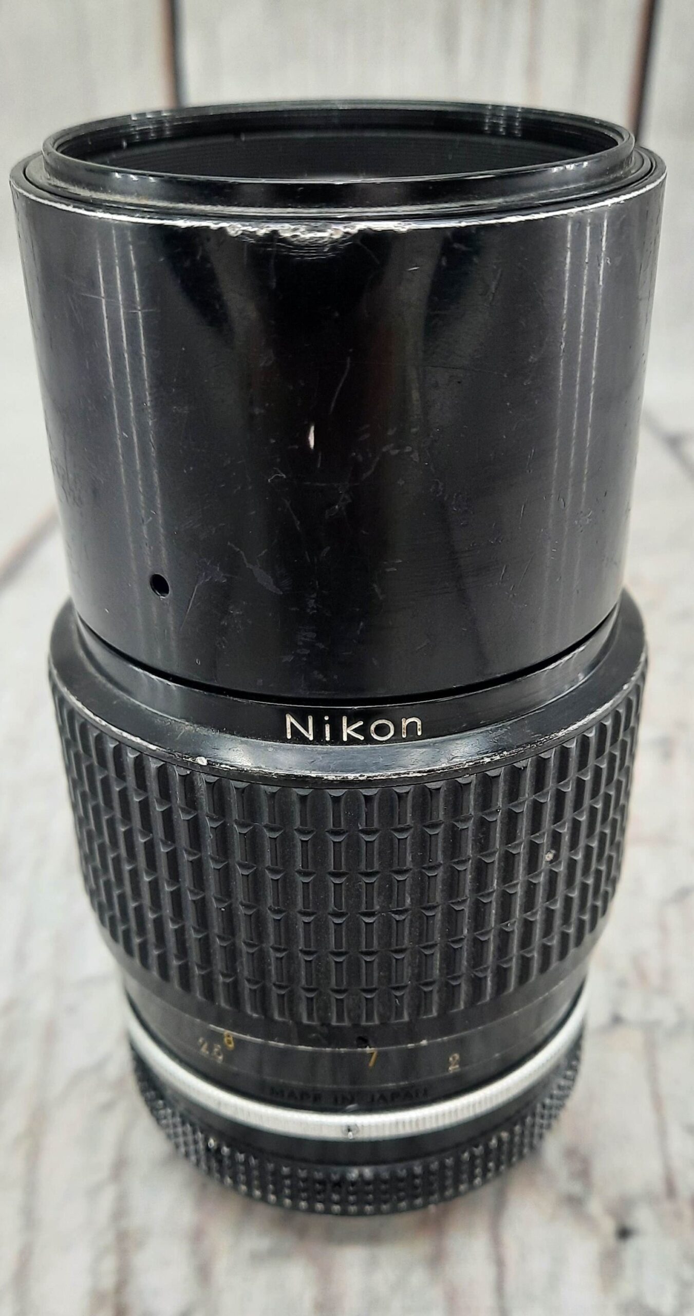Nikon Nikkor 200mm 1:4 camera lens [Does have Normal Cosmetic Wear]