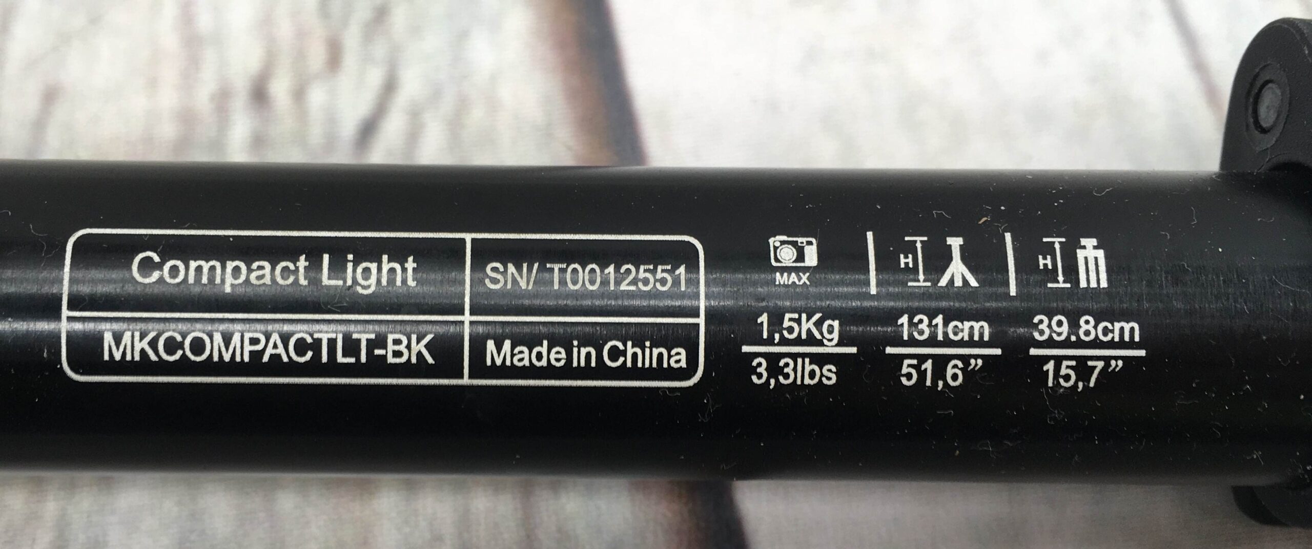 Manfrotto MKCOMPACTLT-BK Tripod