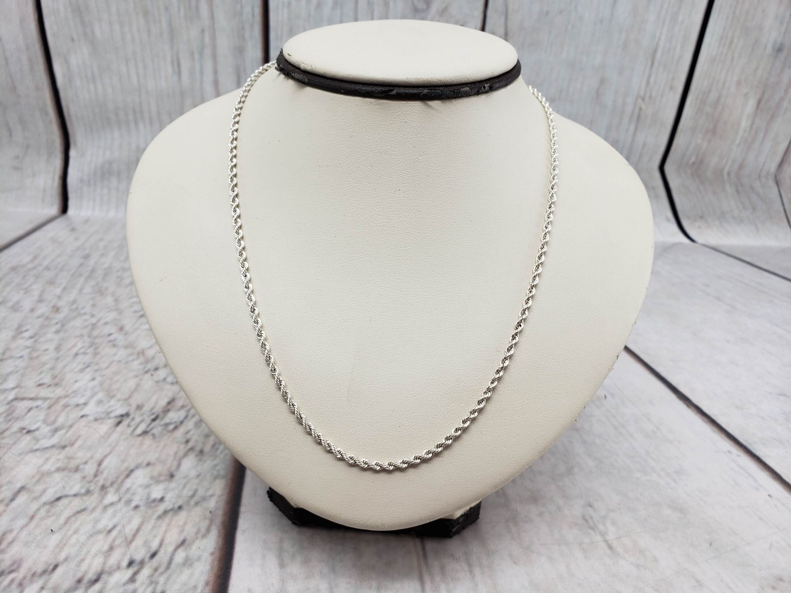 Necklace SS Unisex 30″ Rope Chain 8.85DWT .925 Sterling Silver