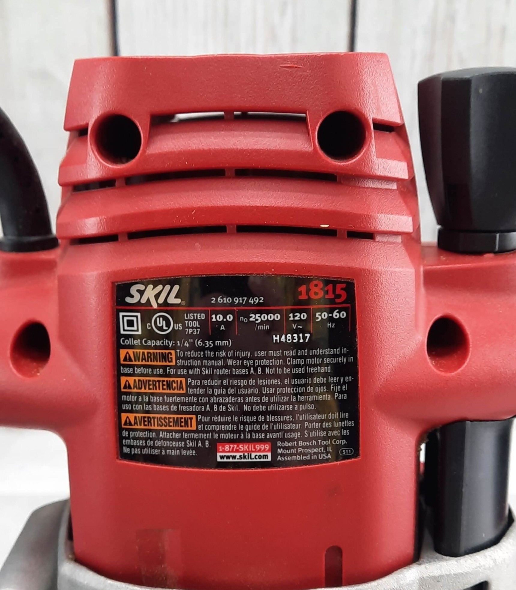 SKIL Corded Plunge 1815 Router with Hard Case