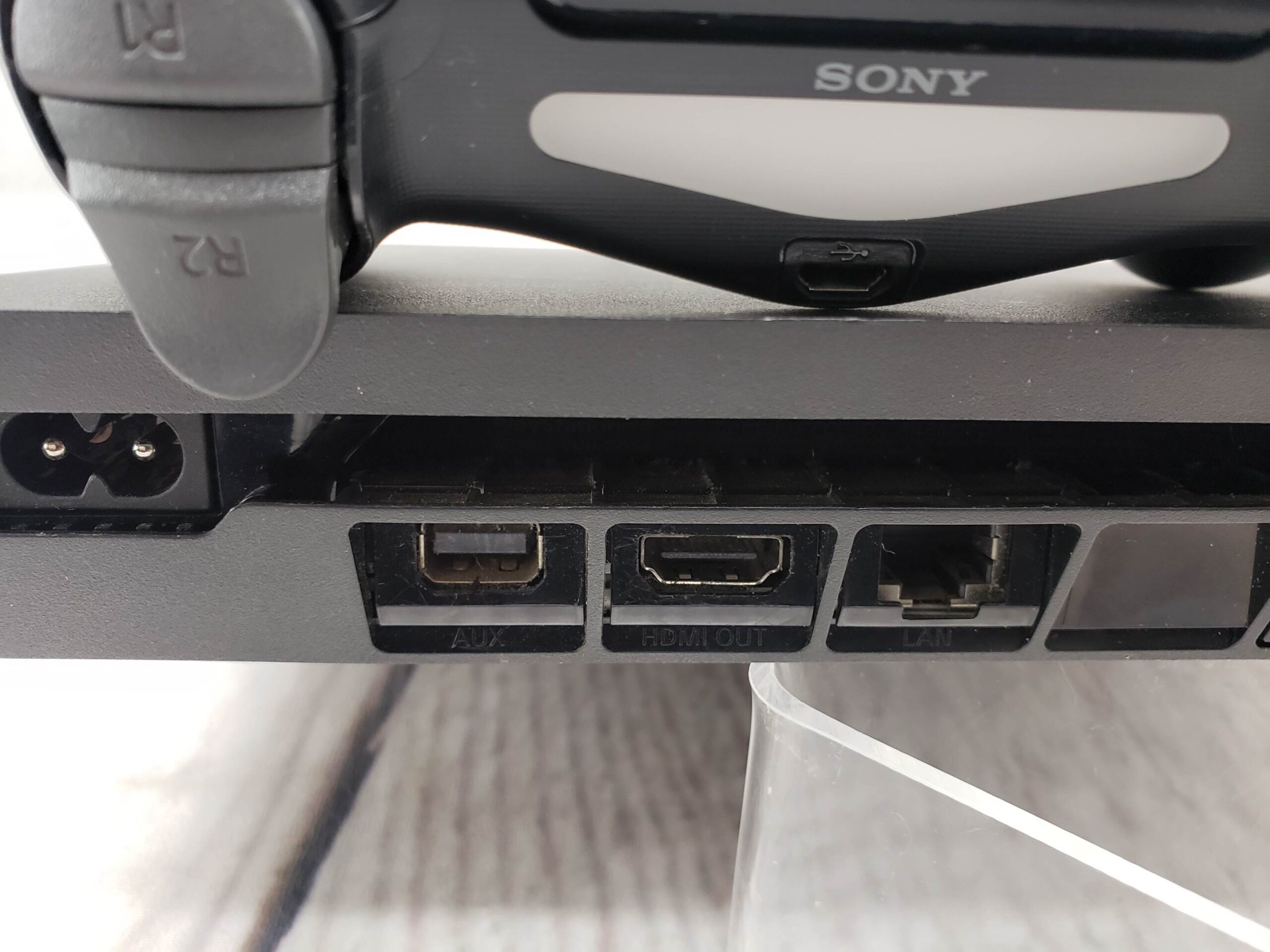 Sony PS4 Slim 1TB w/ one controller, power supply, cords, good condition