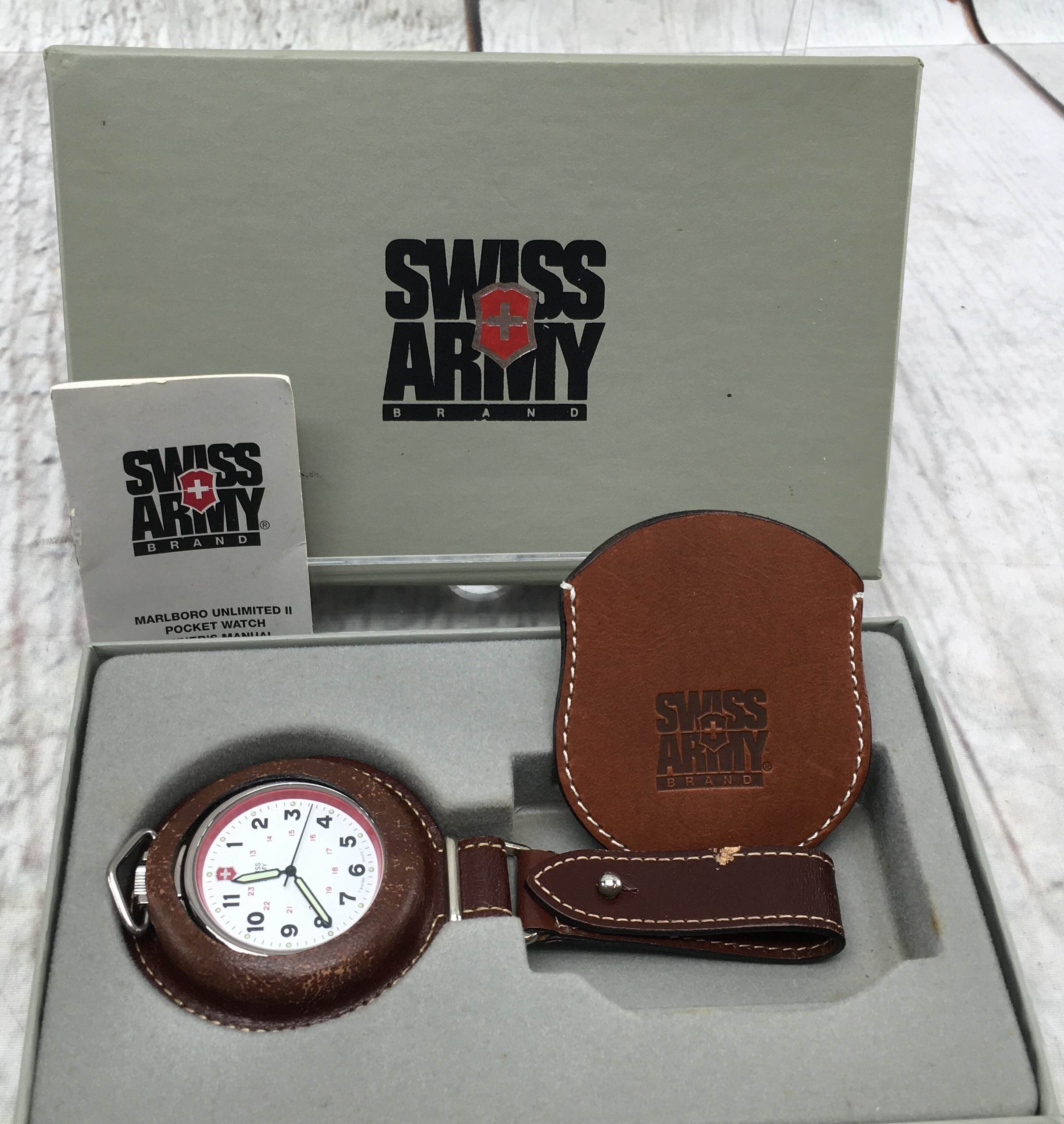 Swiss Army Unlimited II Pocket Watch STERLING SILVER 65.3 DWT
