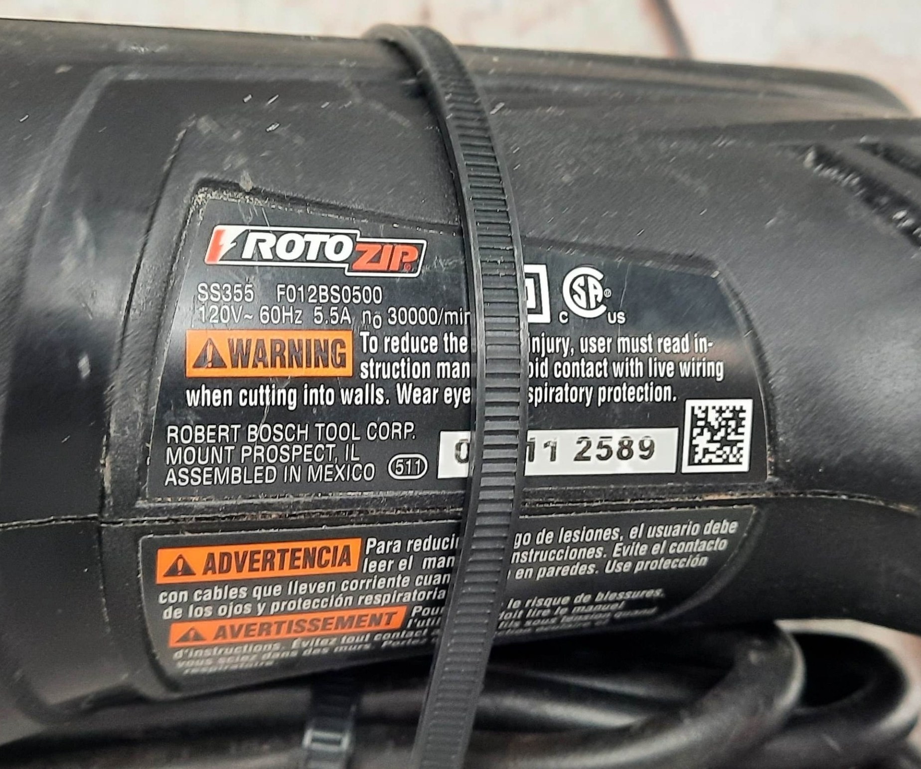 Roto Zip ~ USA Made ss355 Roto Zip Rotary Tool