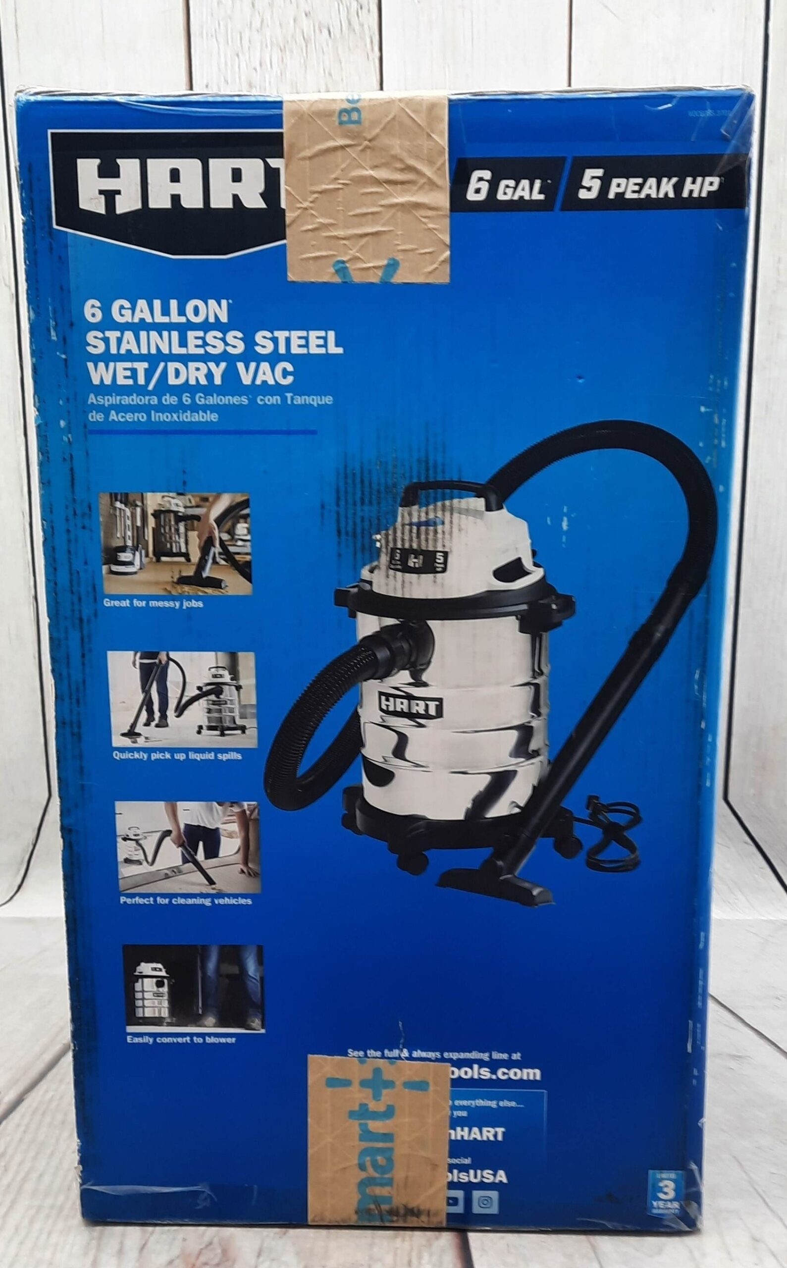 Hart 6 Gallon Wet & Dry sa Vacuum