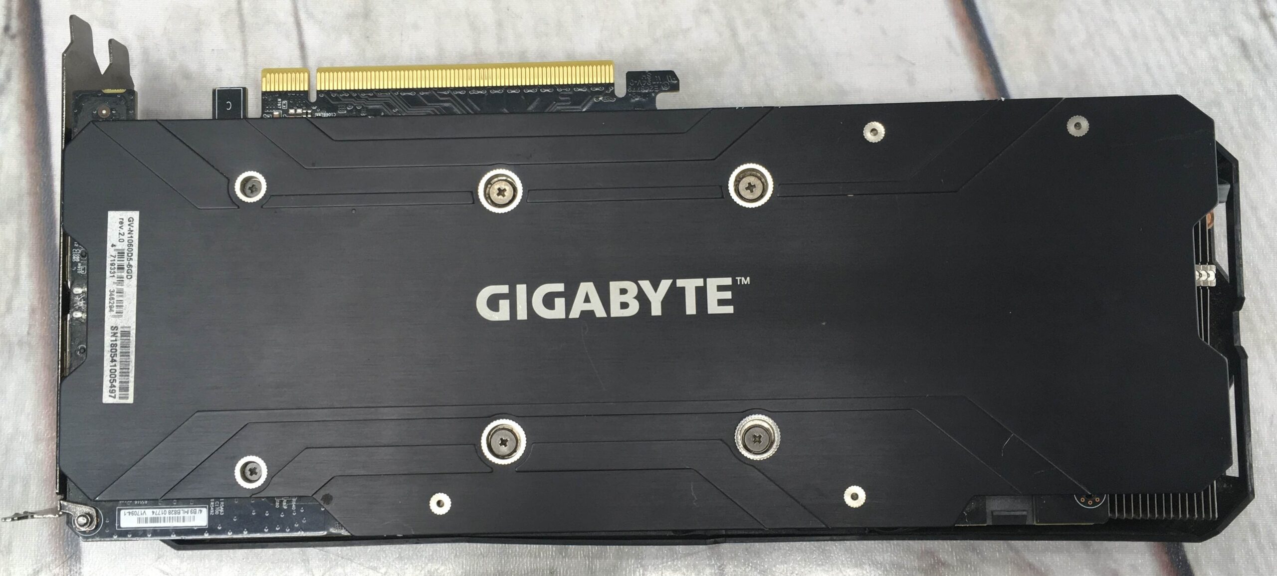 Gigabyte Nvidia 1060 6gb Graphics Card.. PRE-OWNED