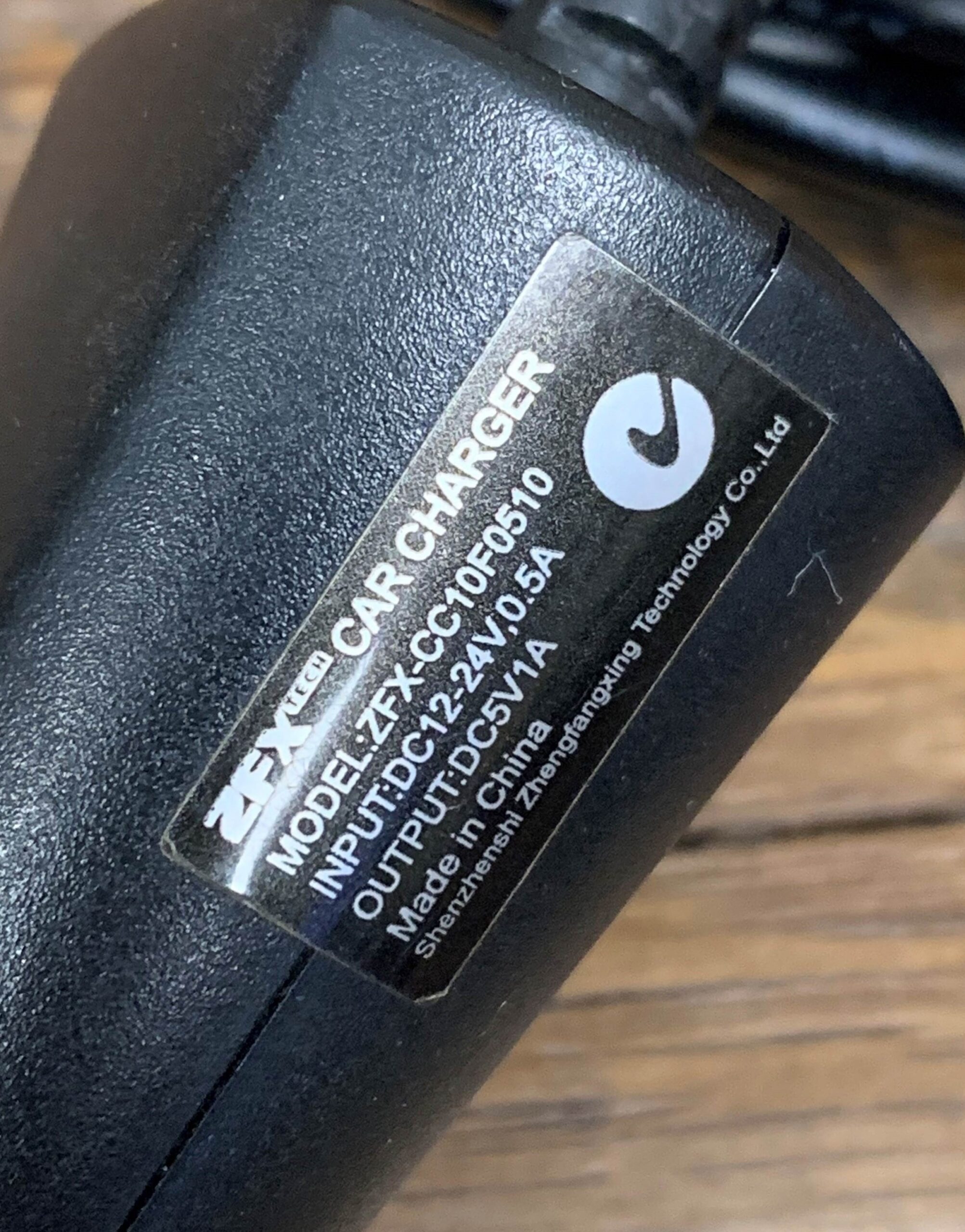 ZFX ZFX-CC10F0510 Car 12V Adapter For Dash Cam