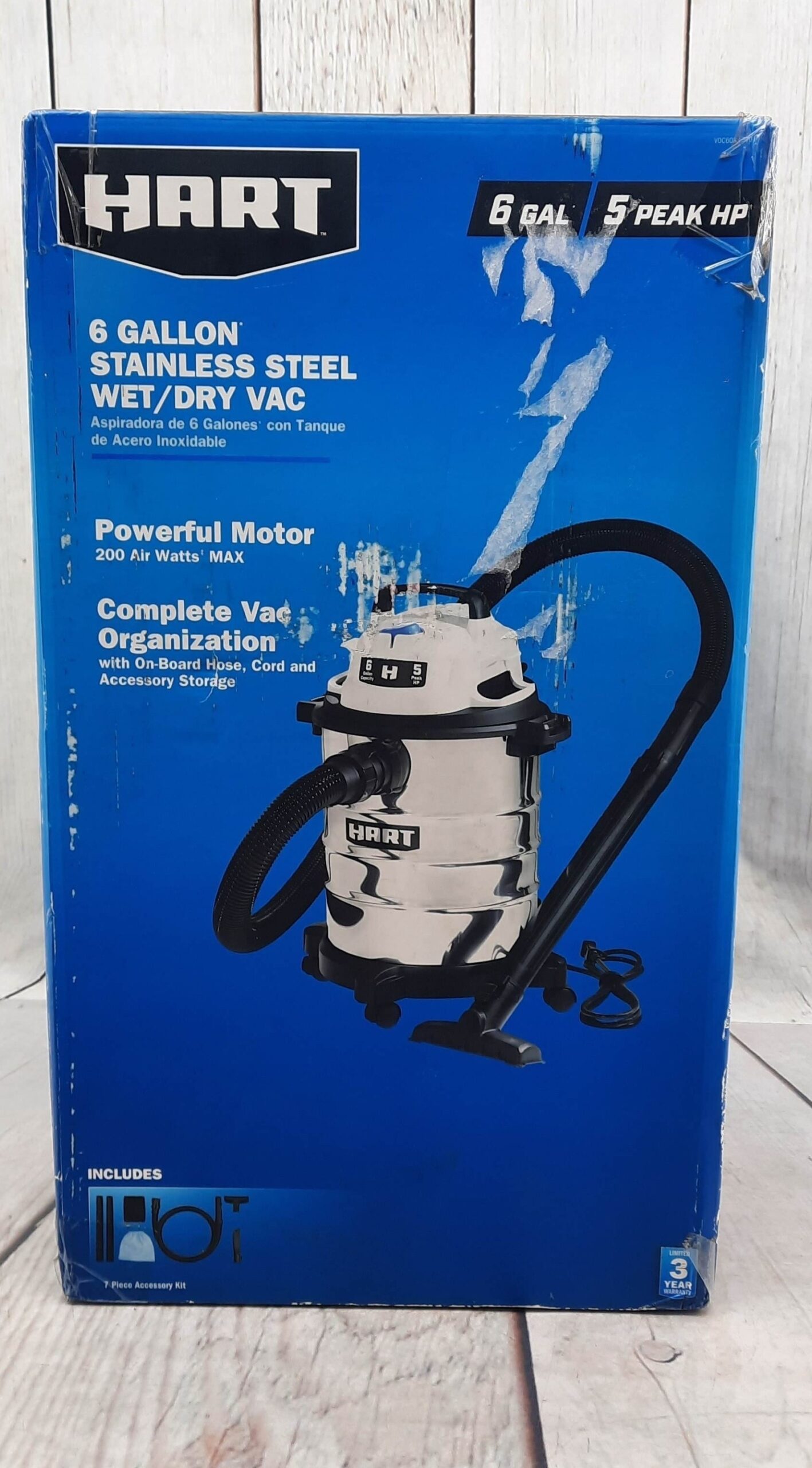 Hart 6 Gallon Wet & Dry sa Vacuum
