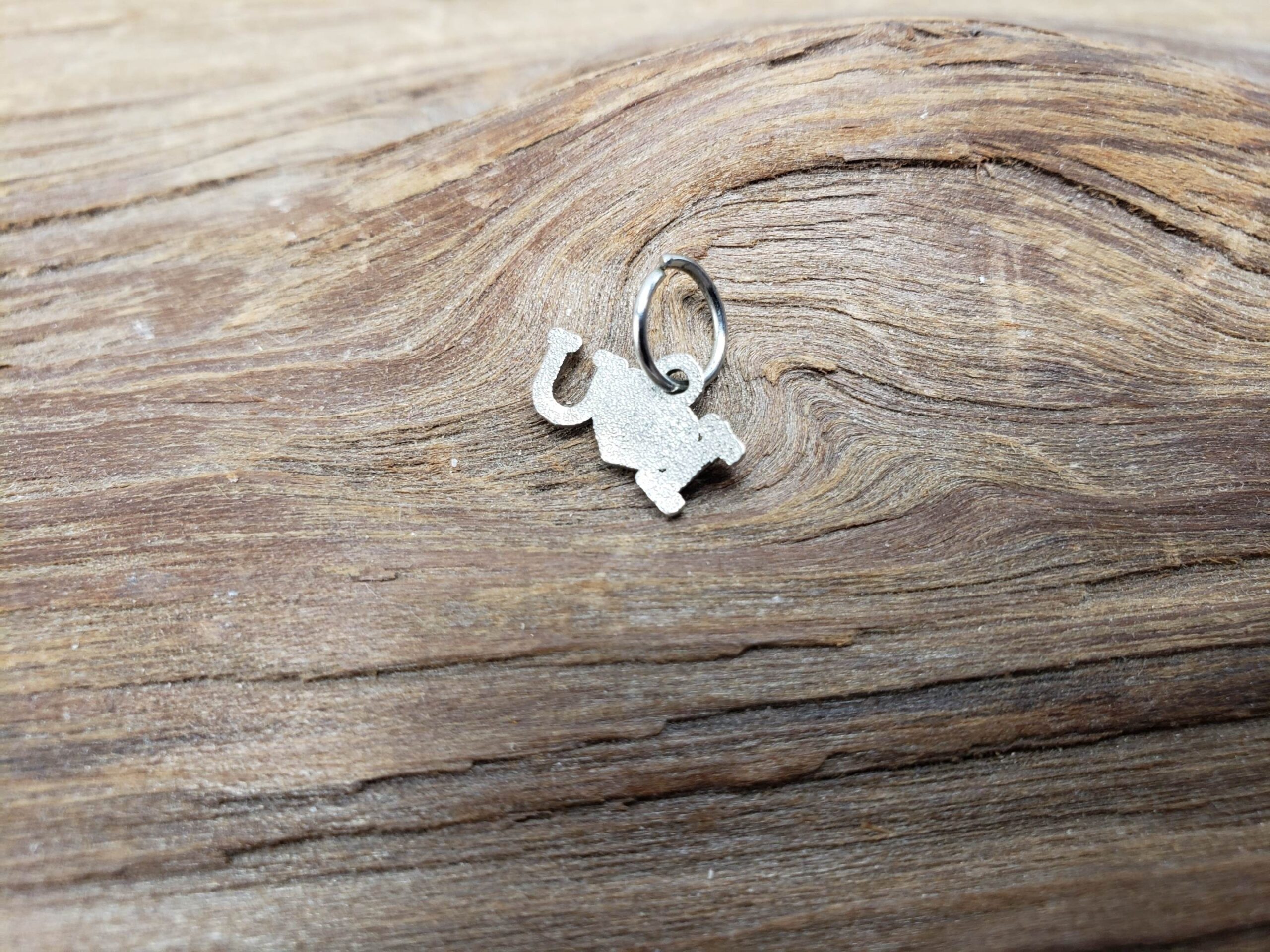 Pendant SS Women 0.33DWT .925 Sterling Silver, Vintage I Love You w/ Red Heart Small Pendant Charm