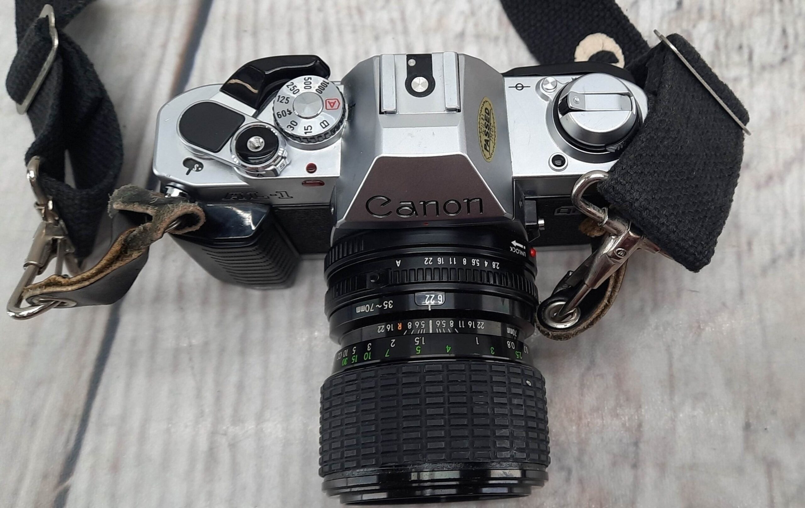 Canon Vintage 1981 Camera with case and paperwork