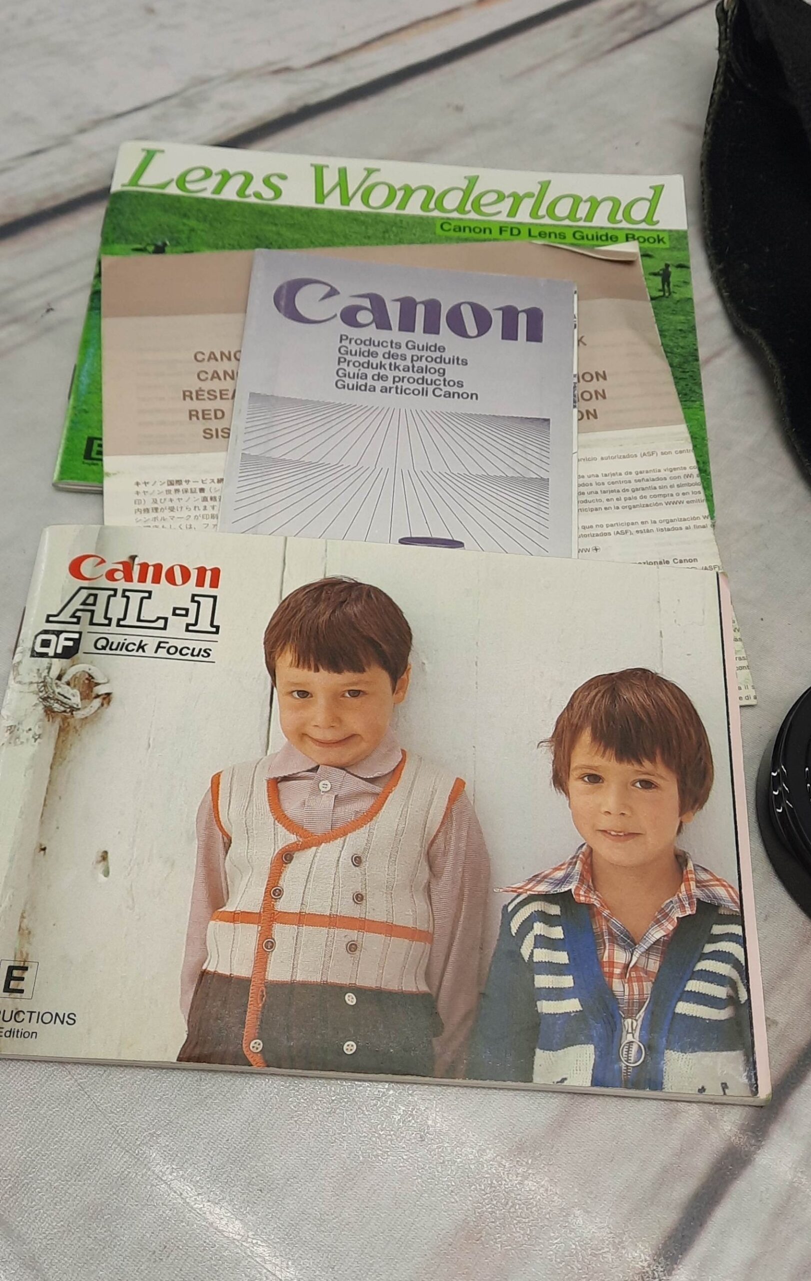 Canon Vintage 1981 Camera with case and paperwork