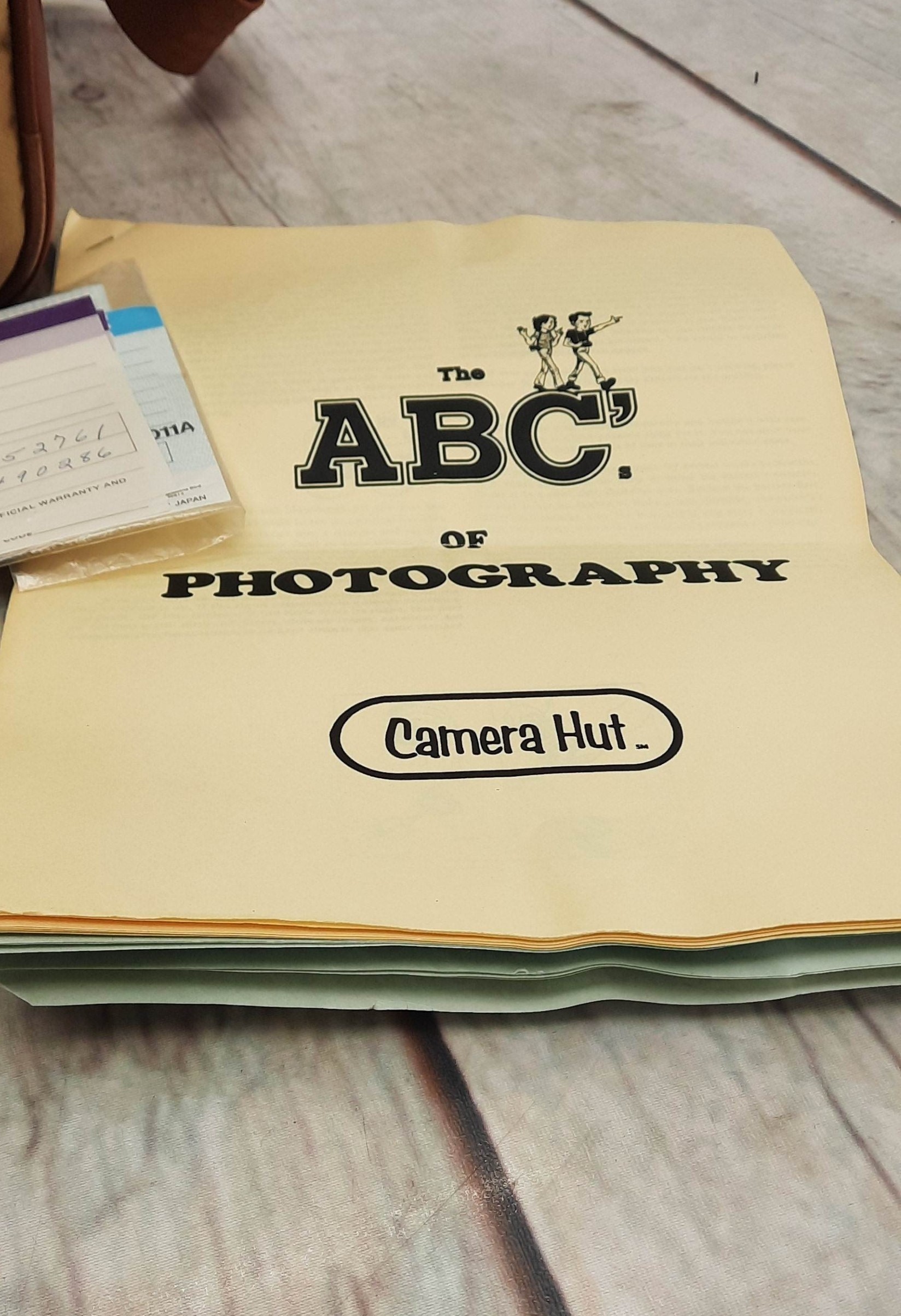 Canon Vintage 1981 Camera with case and paperwork