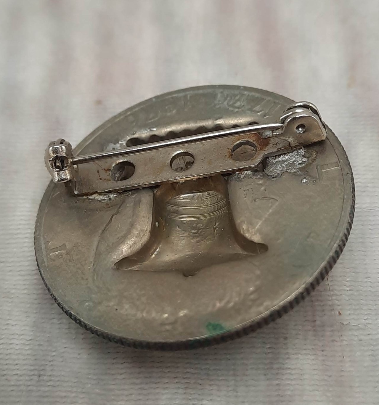 Vintage 1976 Bicentennial Pendant Necklace Bronze Tone Round Bell Jewelry/Earrings/Lapel Pin/Bracelet [Lot 4]