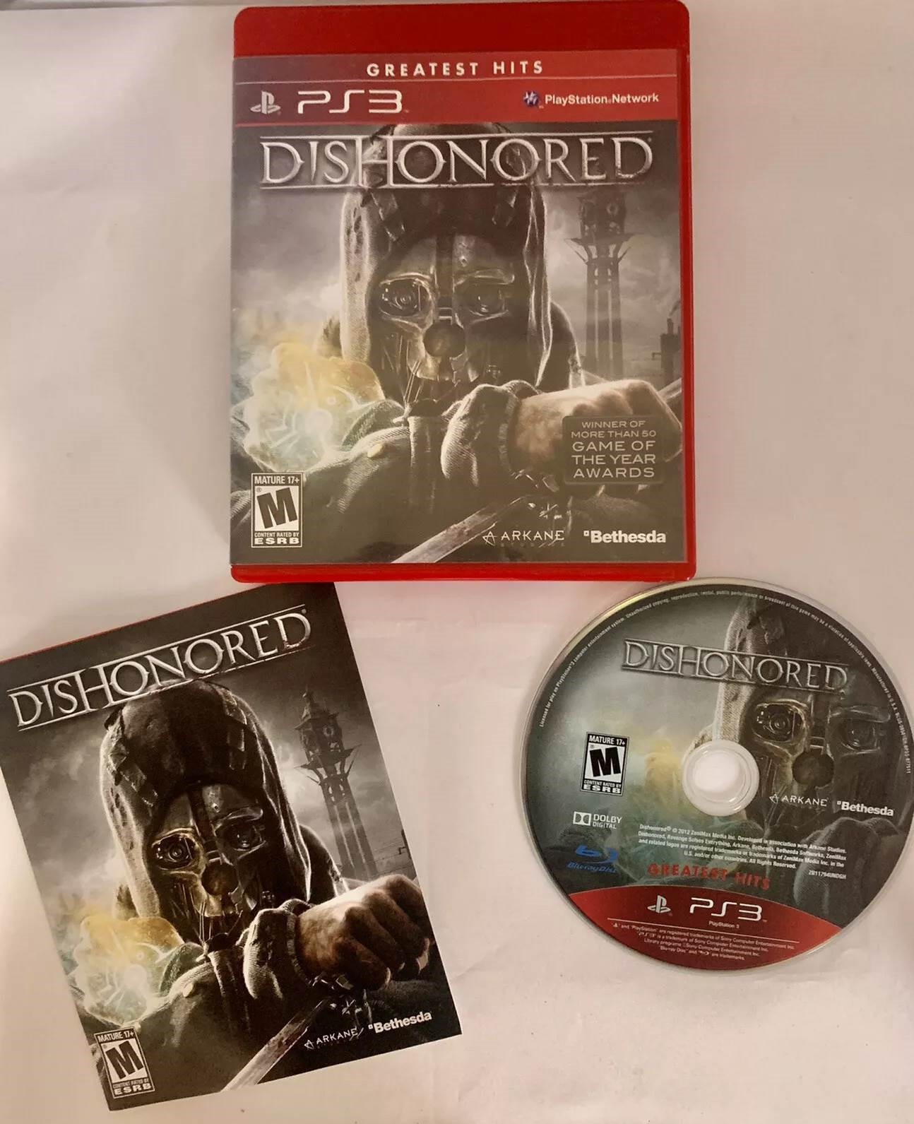Dishonored [Greatest Hits] *CIB* PS3 / Playstation 3 Game