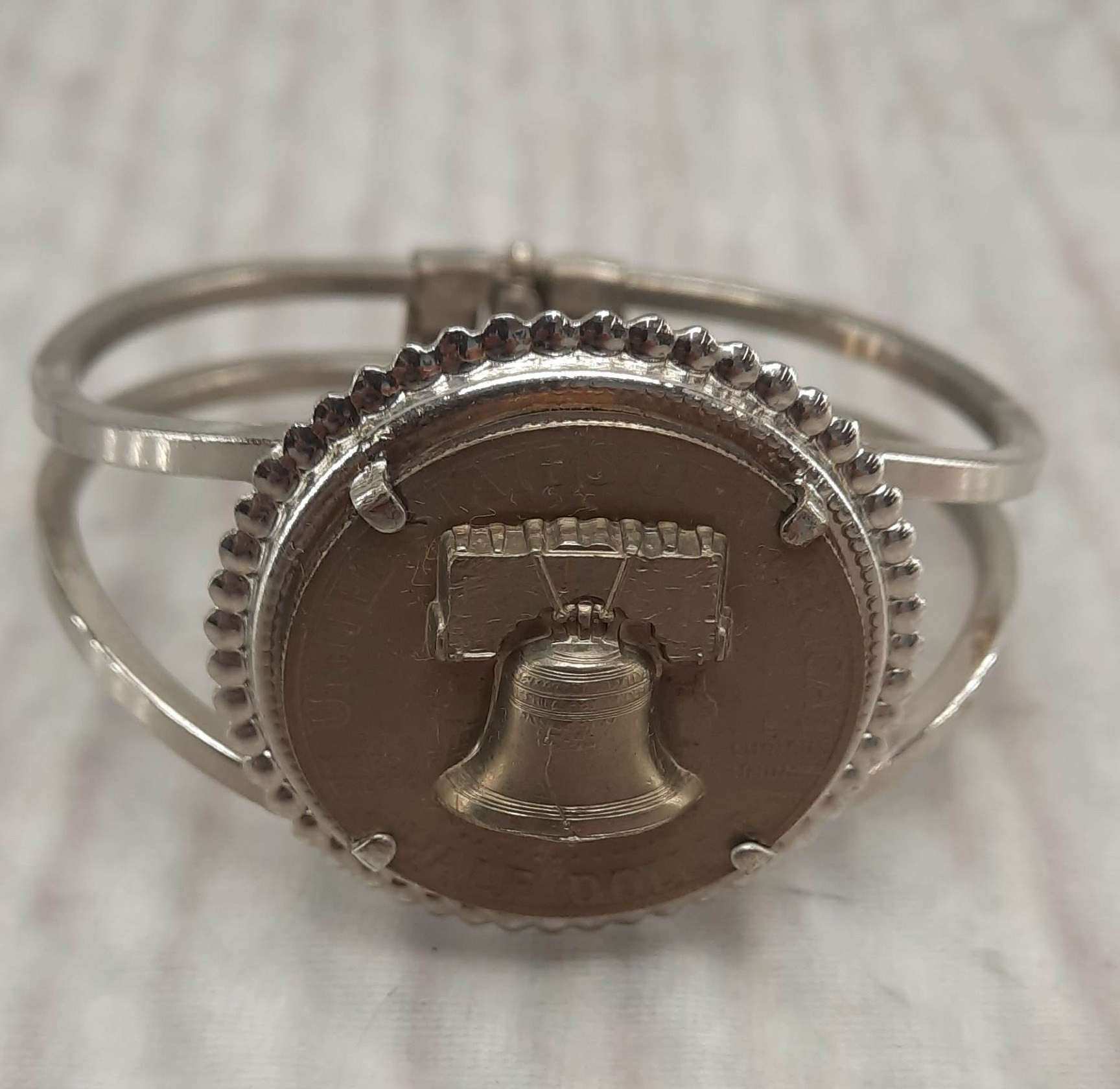 Vintage 1976 Bicentennial Pendant Necklace Bronze Tone Round Bell Jewelry/Earrings/Lapel Pin/Bracelet [Lot 4]