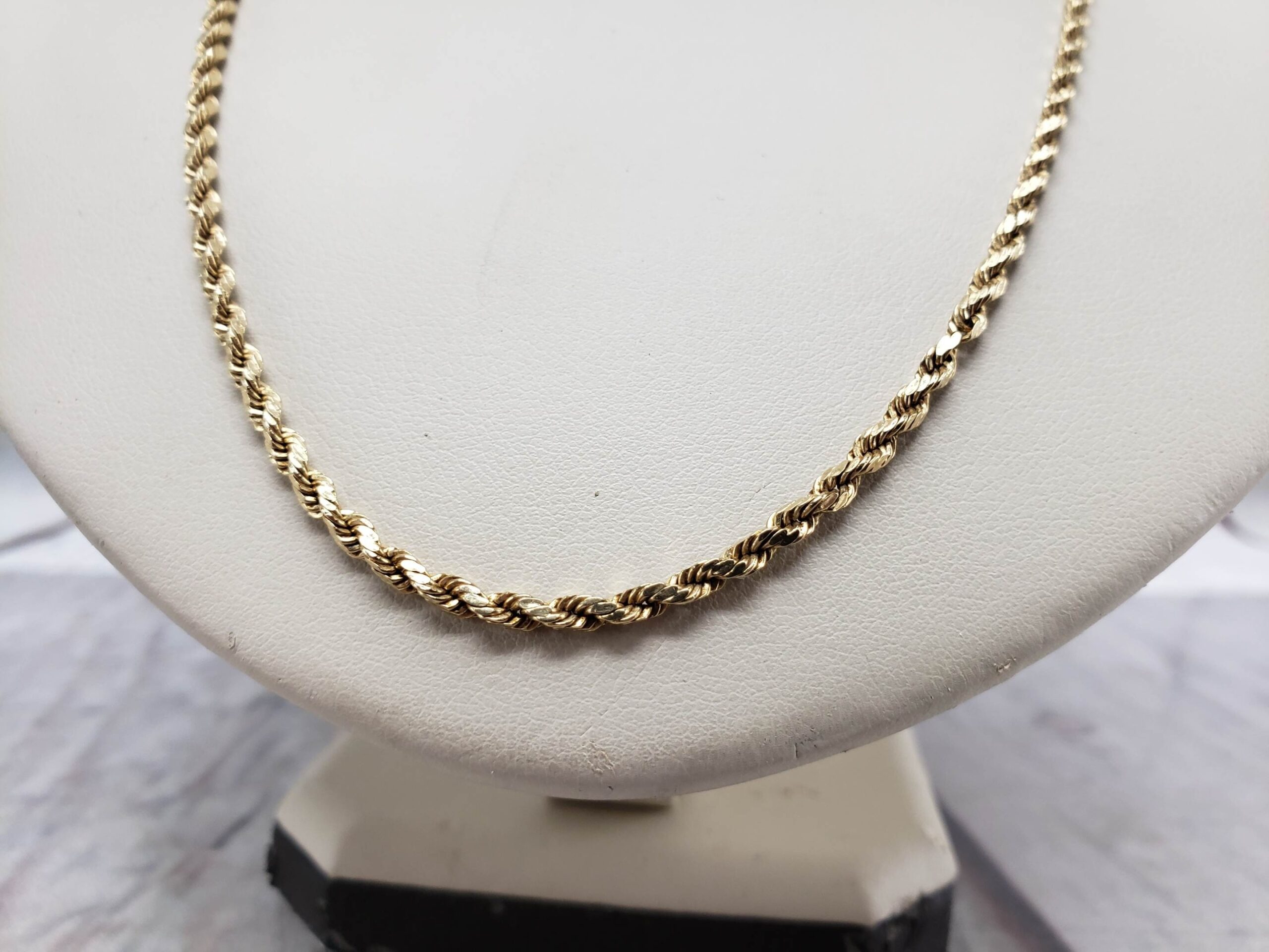 Necklace YG Unisex 20″ Rope Chain 3.60DWT 14k Yellow Gold