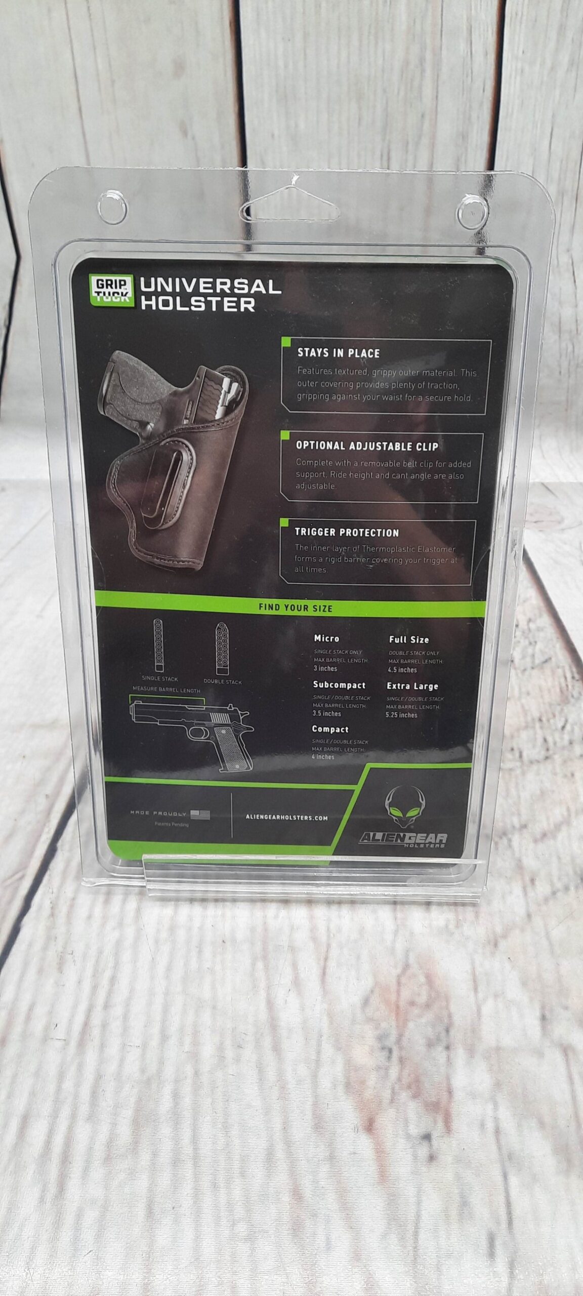 Alien Gear Grip Tuck Compact Single Stack 4″ Left Handed Holster