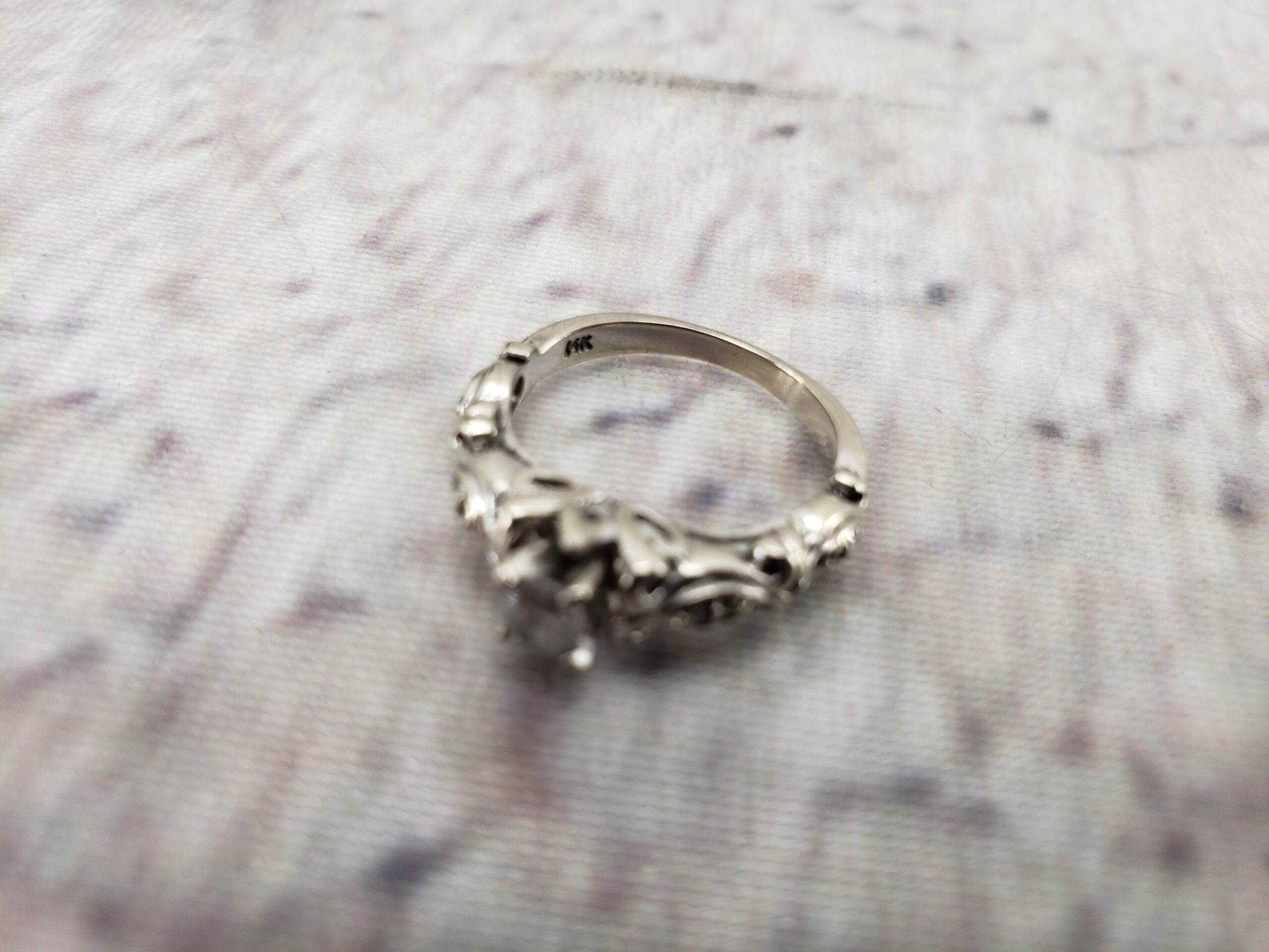 Ring WG Women Sz 5.5 2.30DWT 14k White Gold, Diamonds