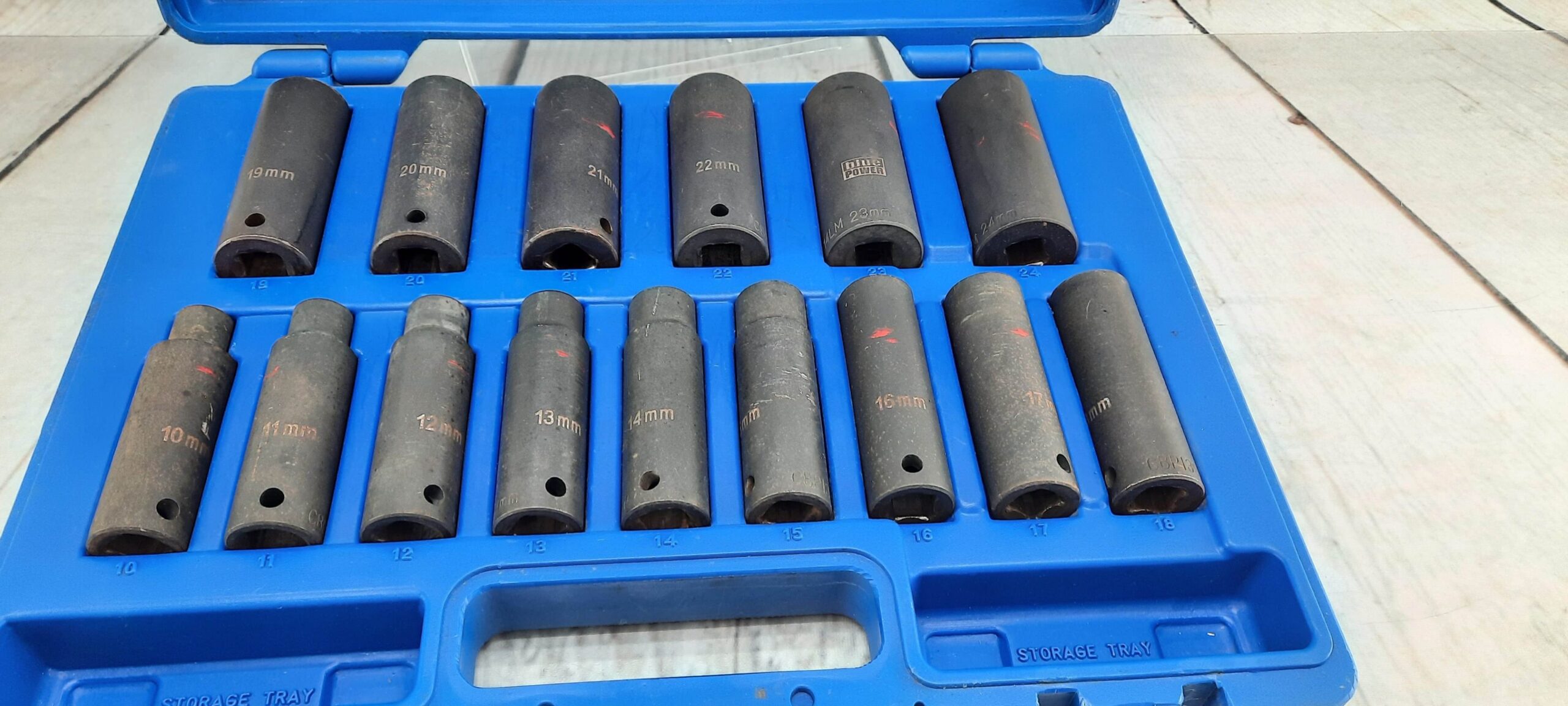 Cornwell Blue Power CBP13LM 15pc Impact 1/2 Dr Socket Set