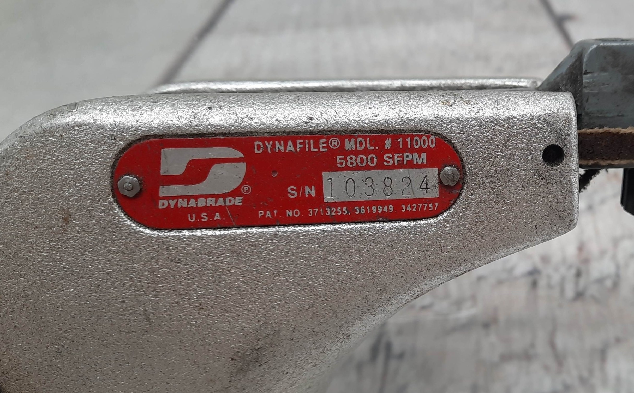 Dynabrade Dynafile Air Belt Sander 20,000 RPM, Belt- 1/2”x 24”