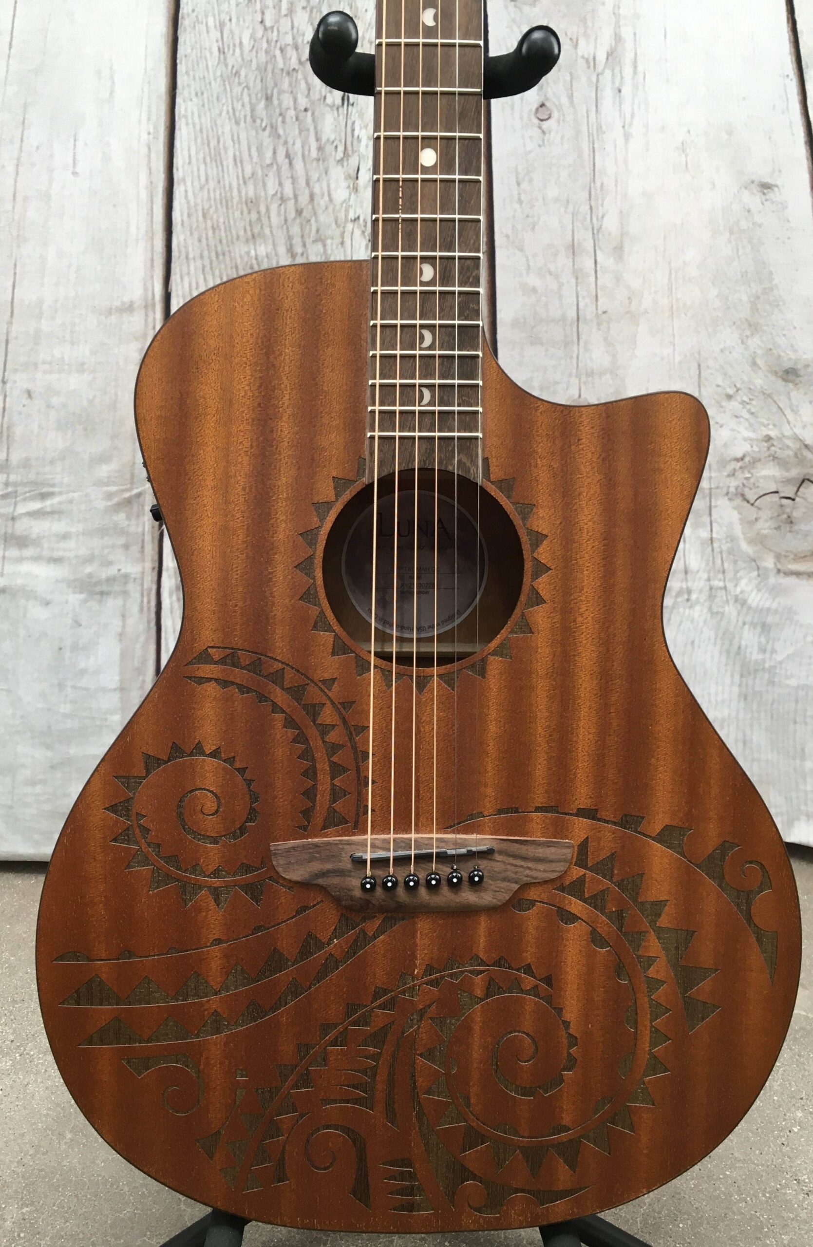 Luna GYPTATMAHGC Acoustic Electric Guitar